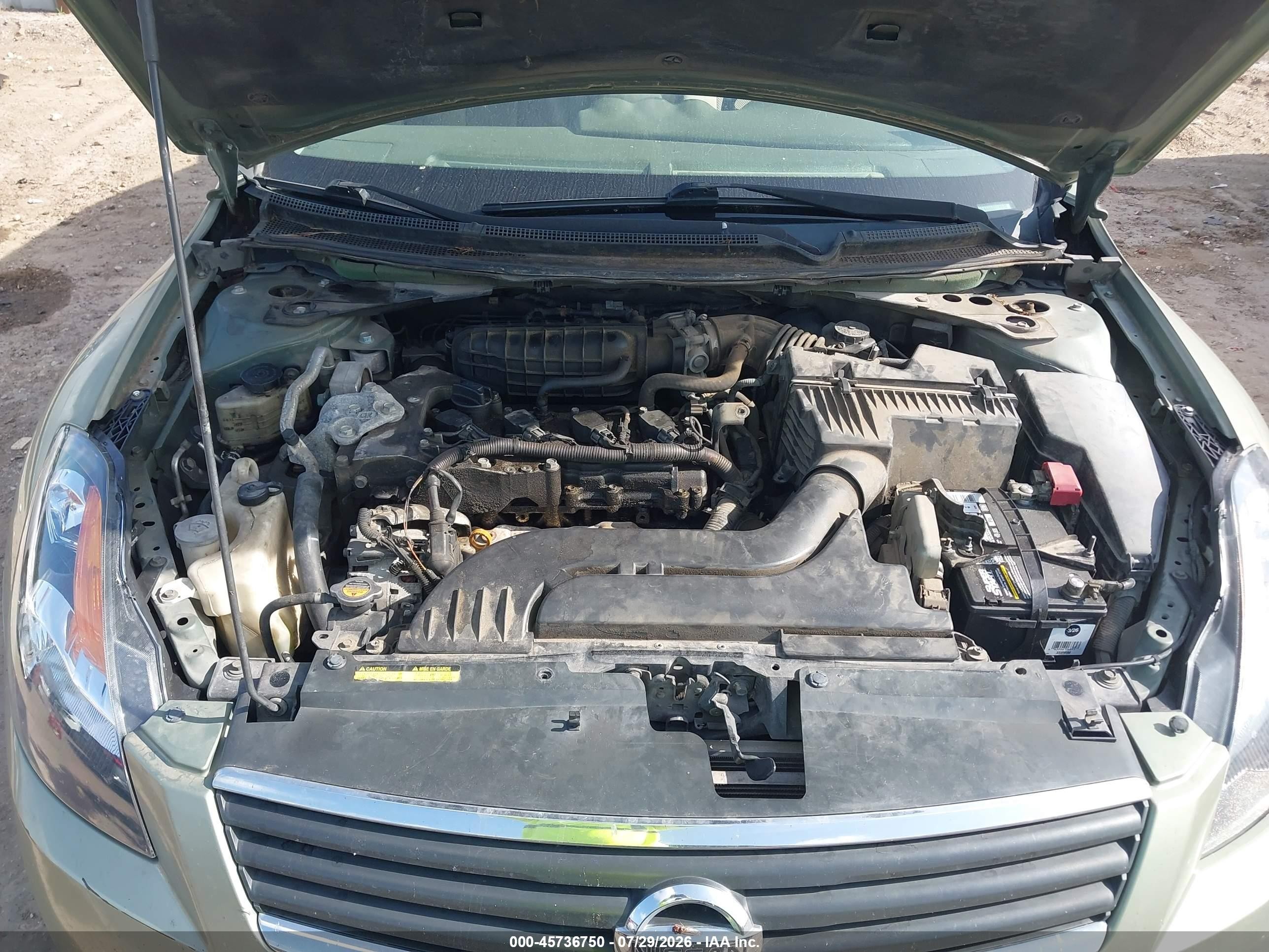 2008 Nissan Altima 2.5 S Зеленый vin: 1N4AL21E68N506664