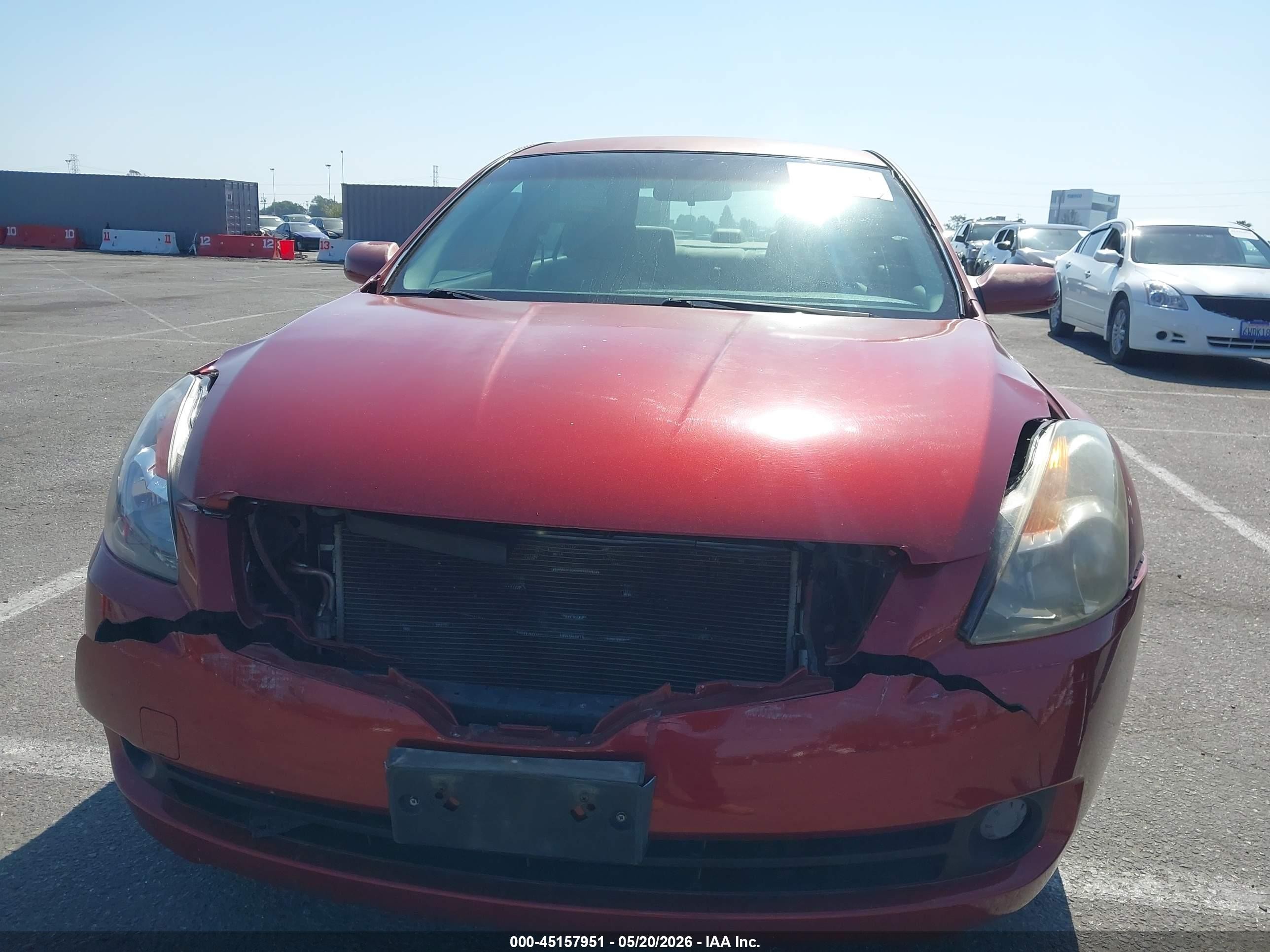2008 Nissan Altima 2.5 S Красный vin: 1N4AL21E68N530401