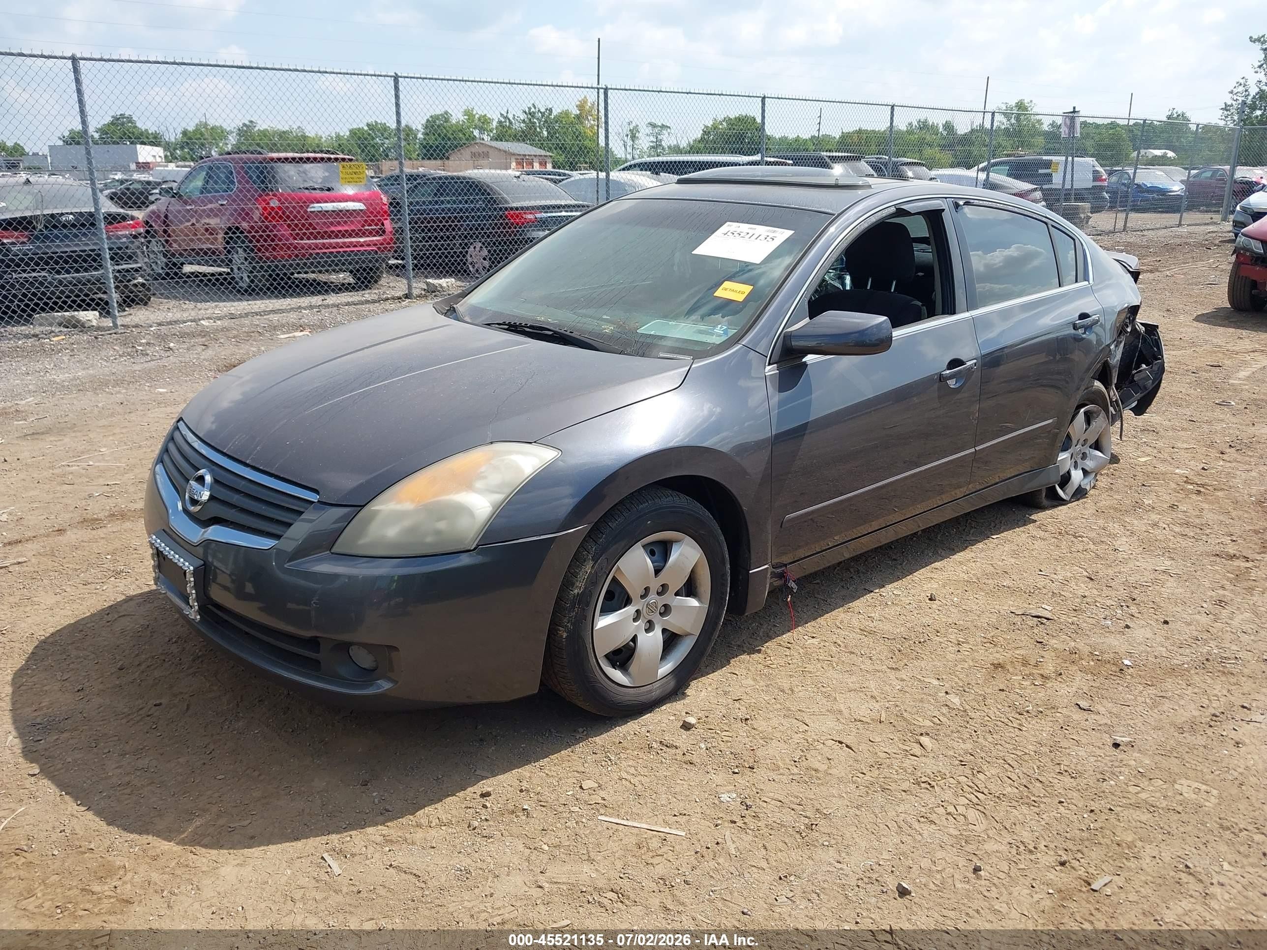 2008 Nissan Altima 2.5 S Серый vin: 1N4AL21E68N534464