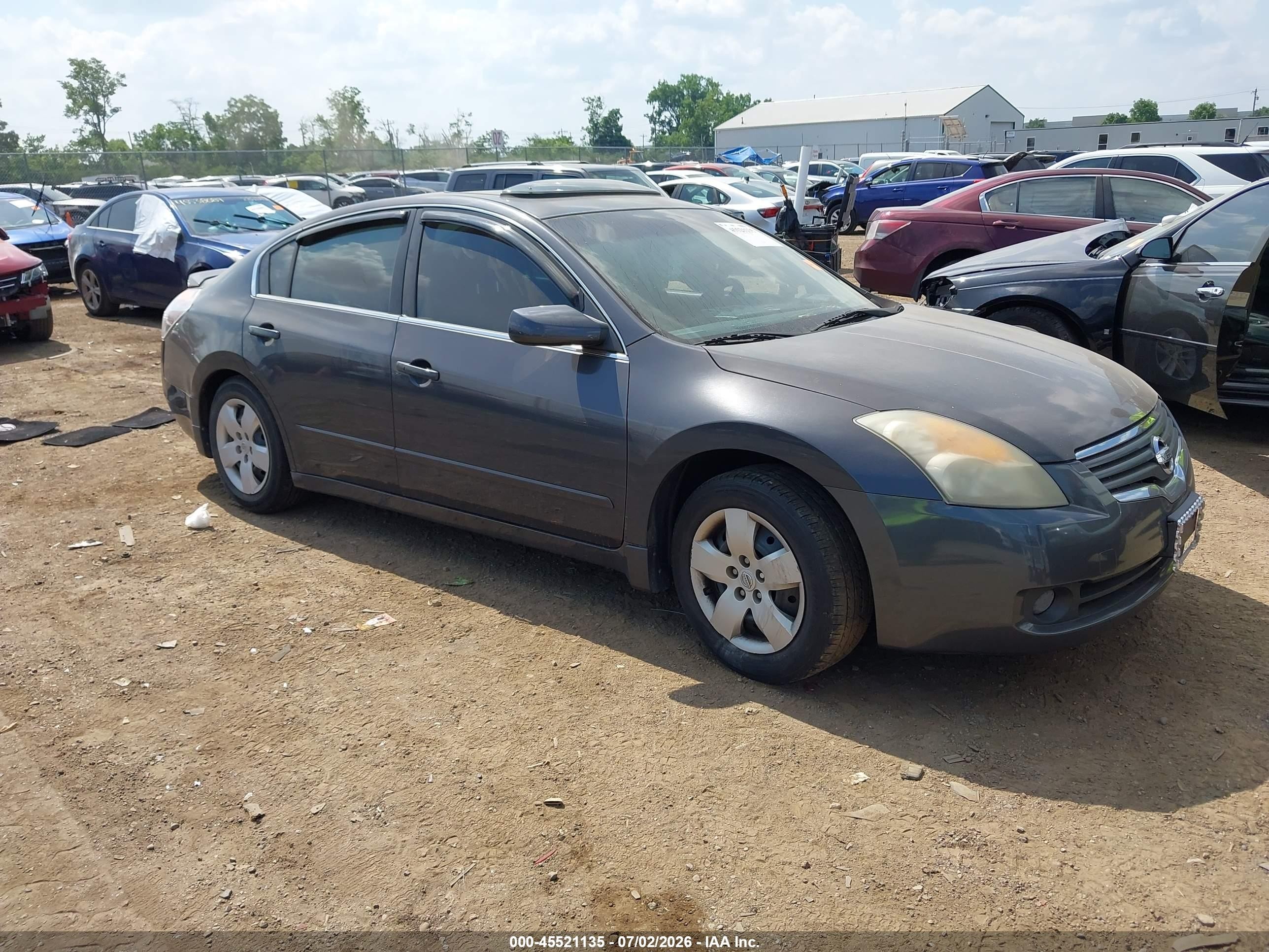 2008 Nissan Altima 2.5 S Gray vin: 1N4AL21E68N534464