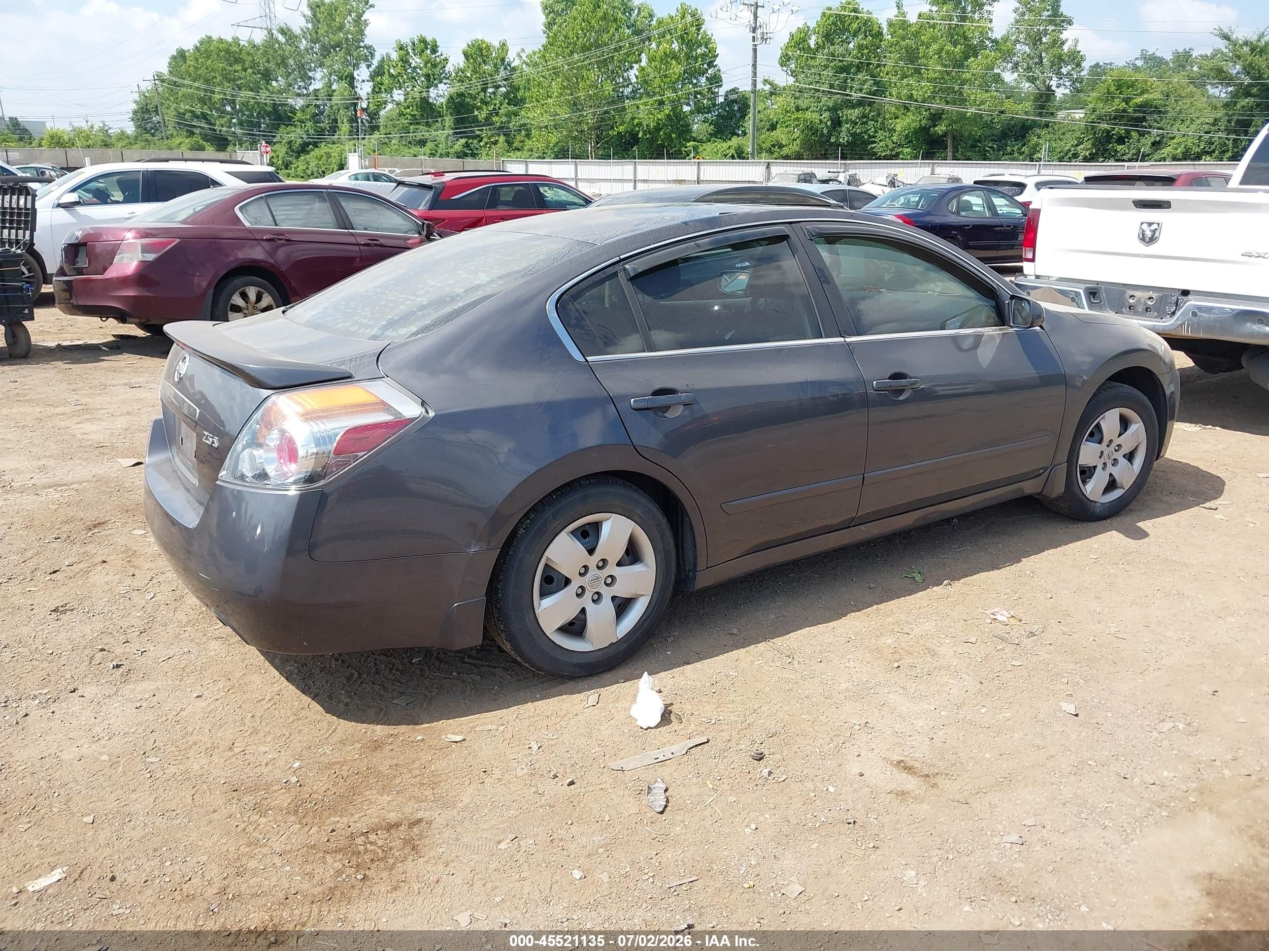 2008 Nissan Altima 2.5 S Серый vin: 1N4AL21E68N534464