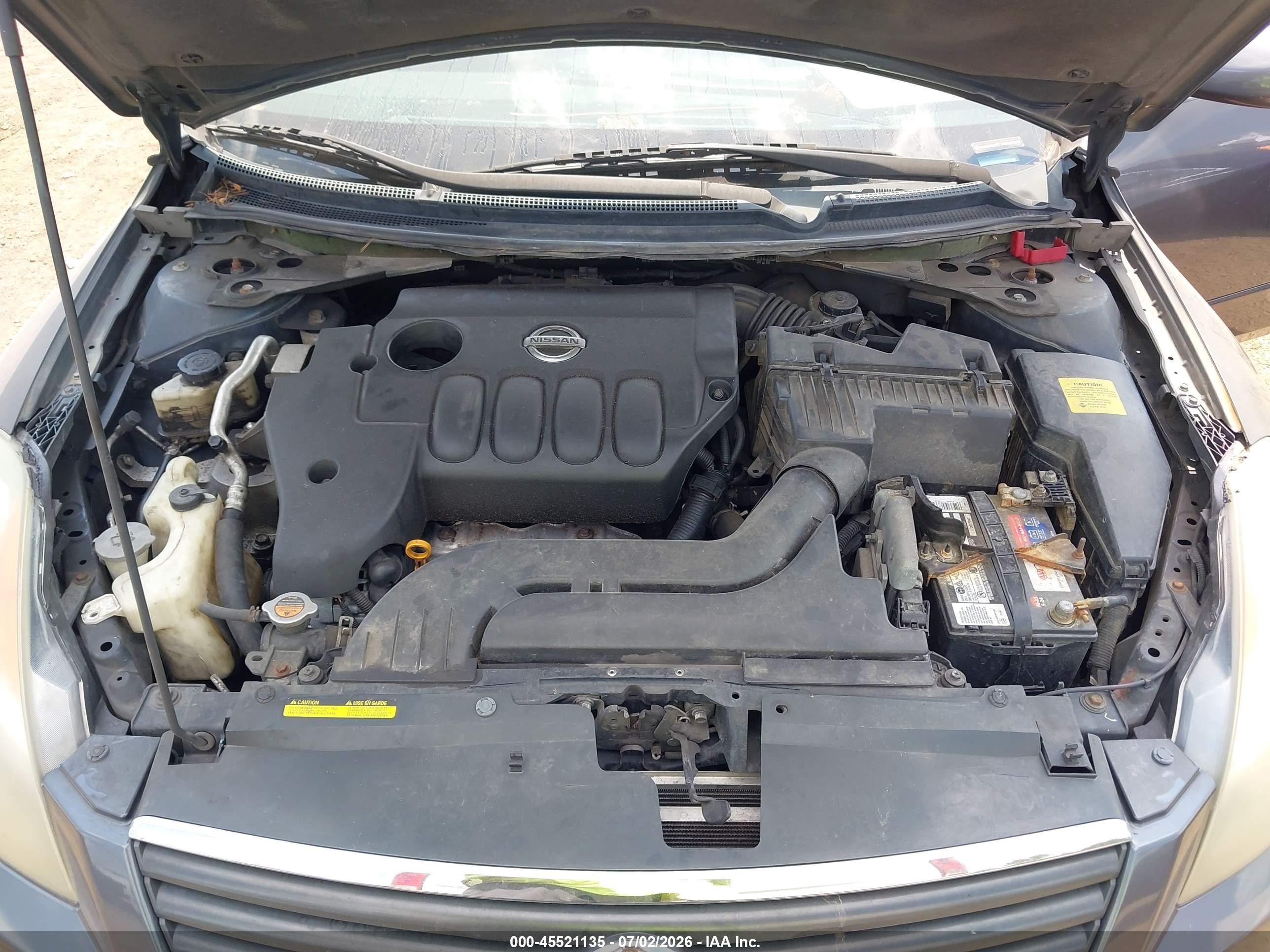 2008 Nissan Altima 2.5 S Серый vin: 1N4AL21E68N534464