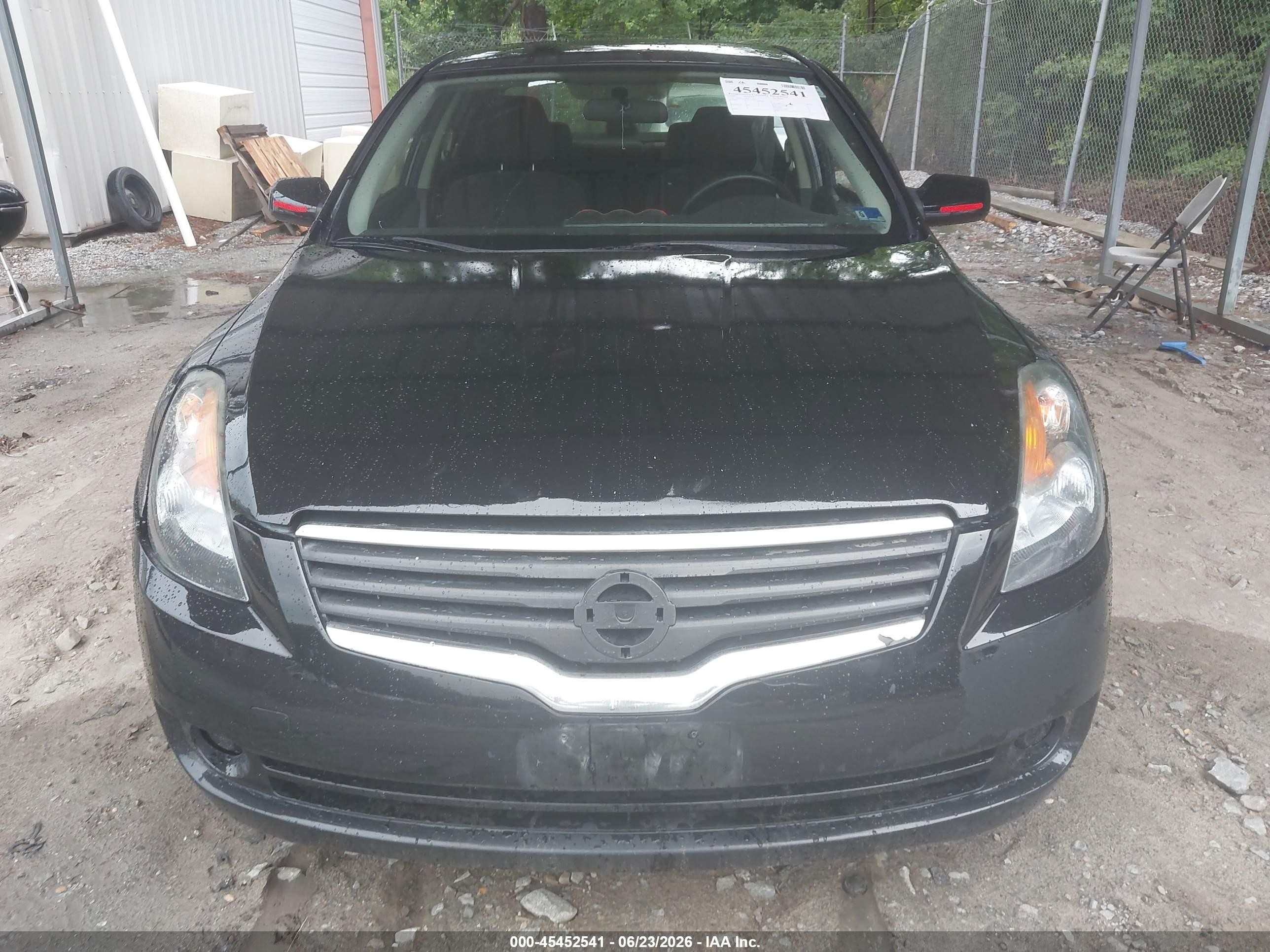 2009 Nissan Altima 2.5 S Black vin: 1N4AL21E69C122395