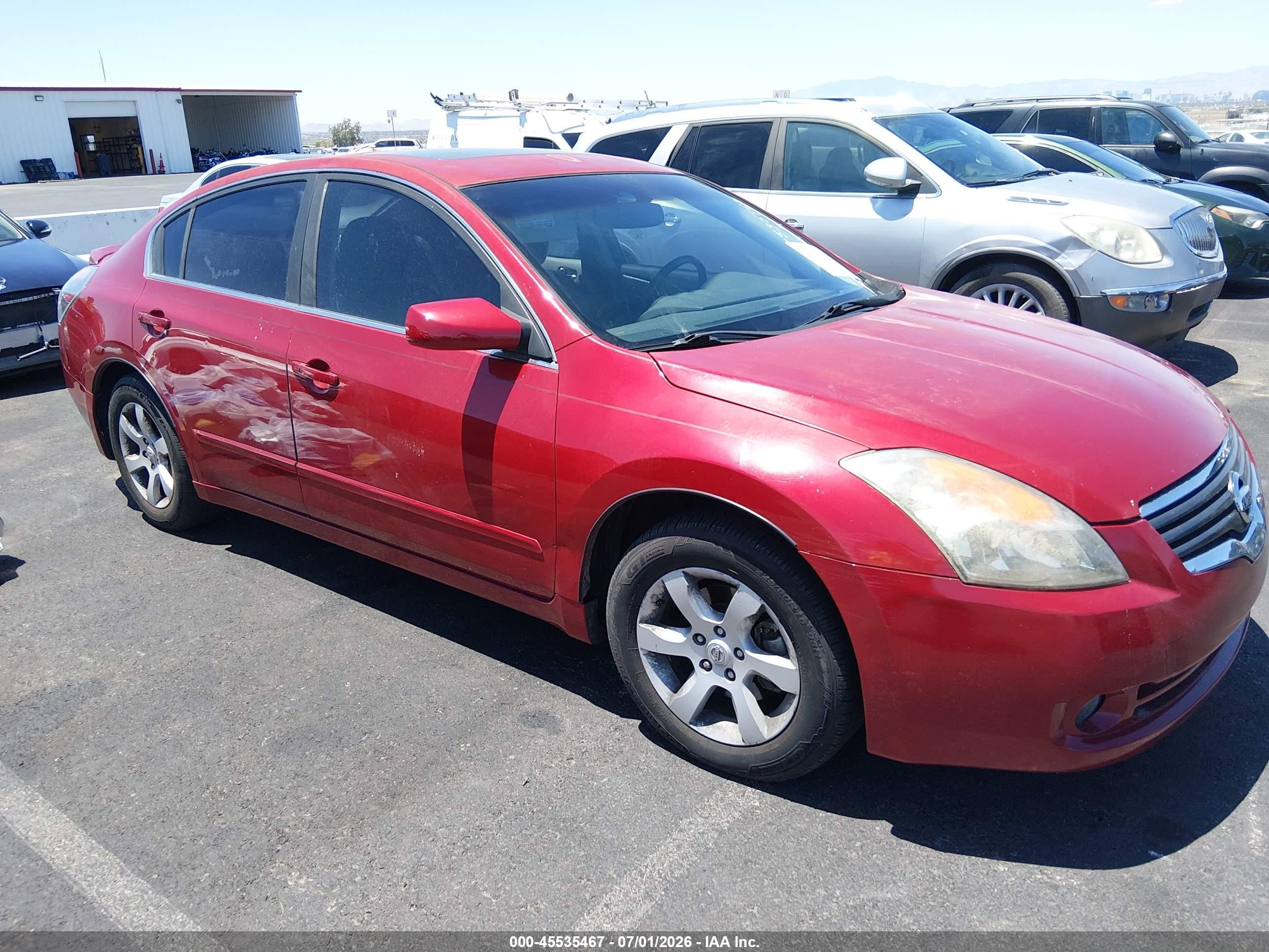 2009 Nissan Altima 2.5 S Красный vin: 1N4AL21E69N404993
