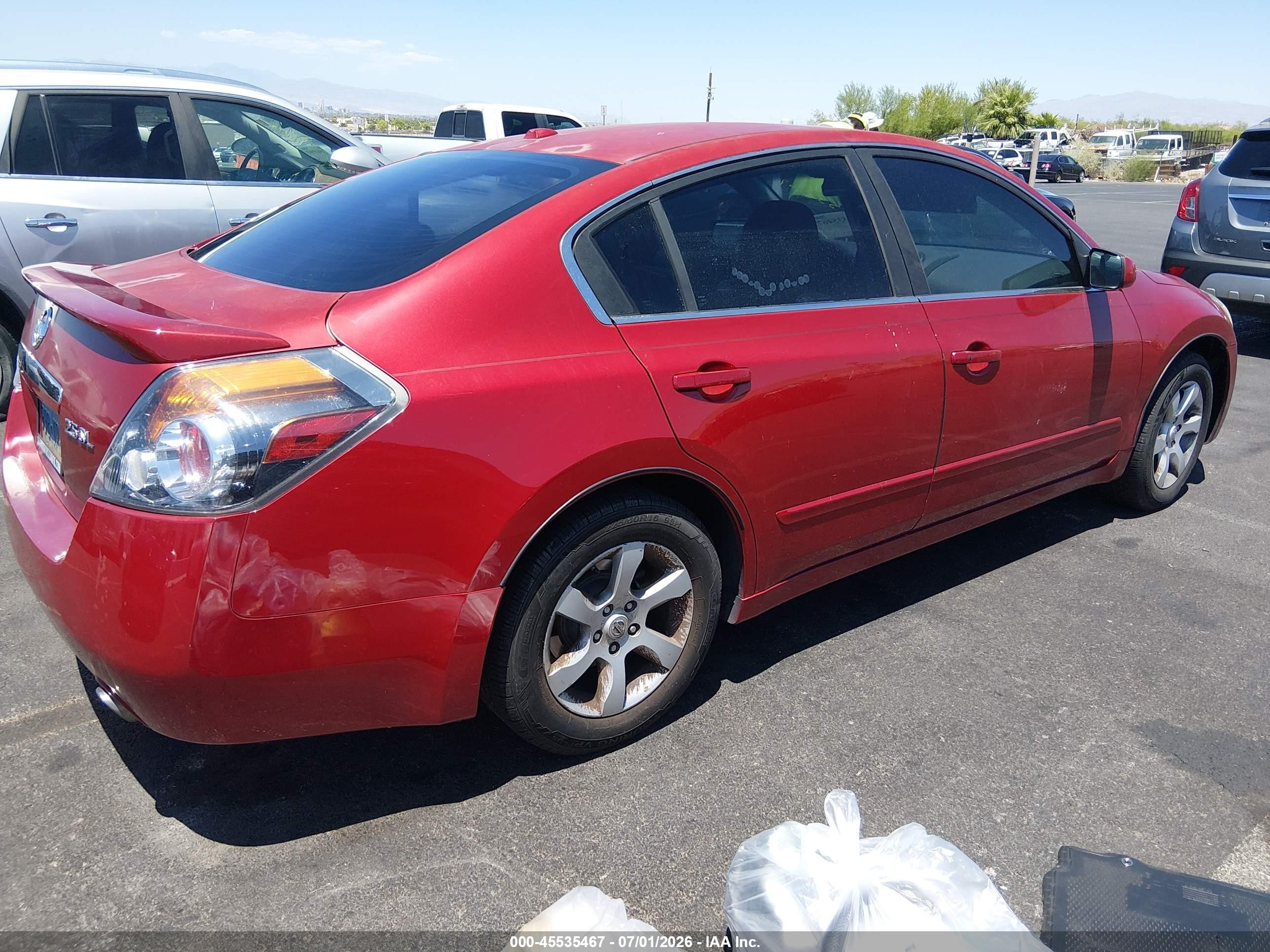 2009 Nissan Altima 2.5 S Красный vin: 1N4AL21E69N404993