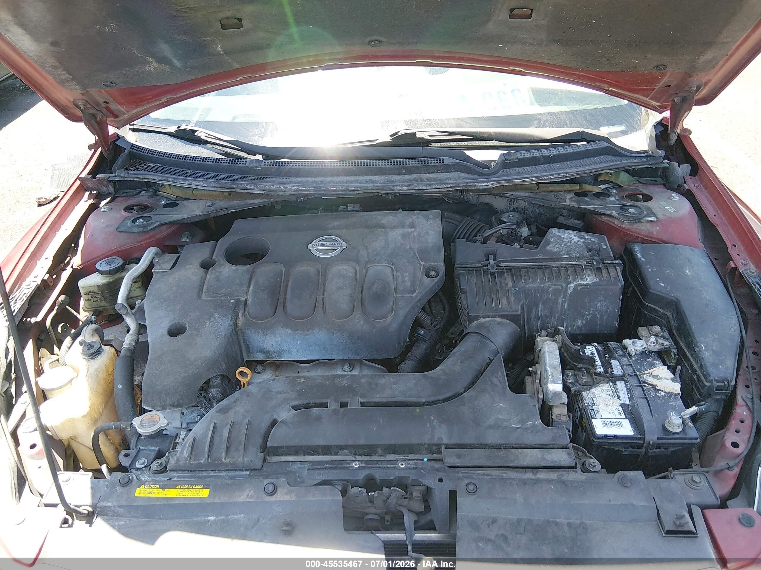 2009 Nissan Altima 2.5 S Красный vin: 1N4AL21E69N404993