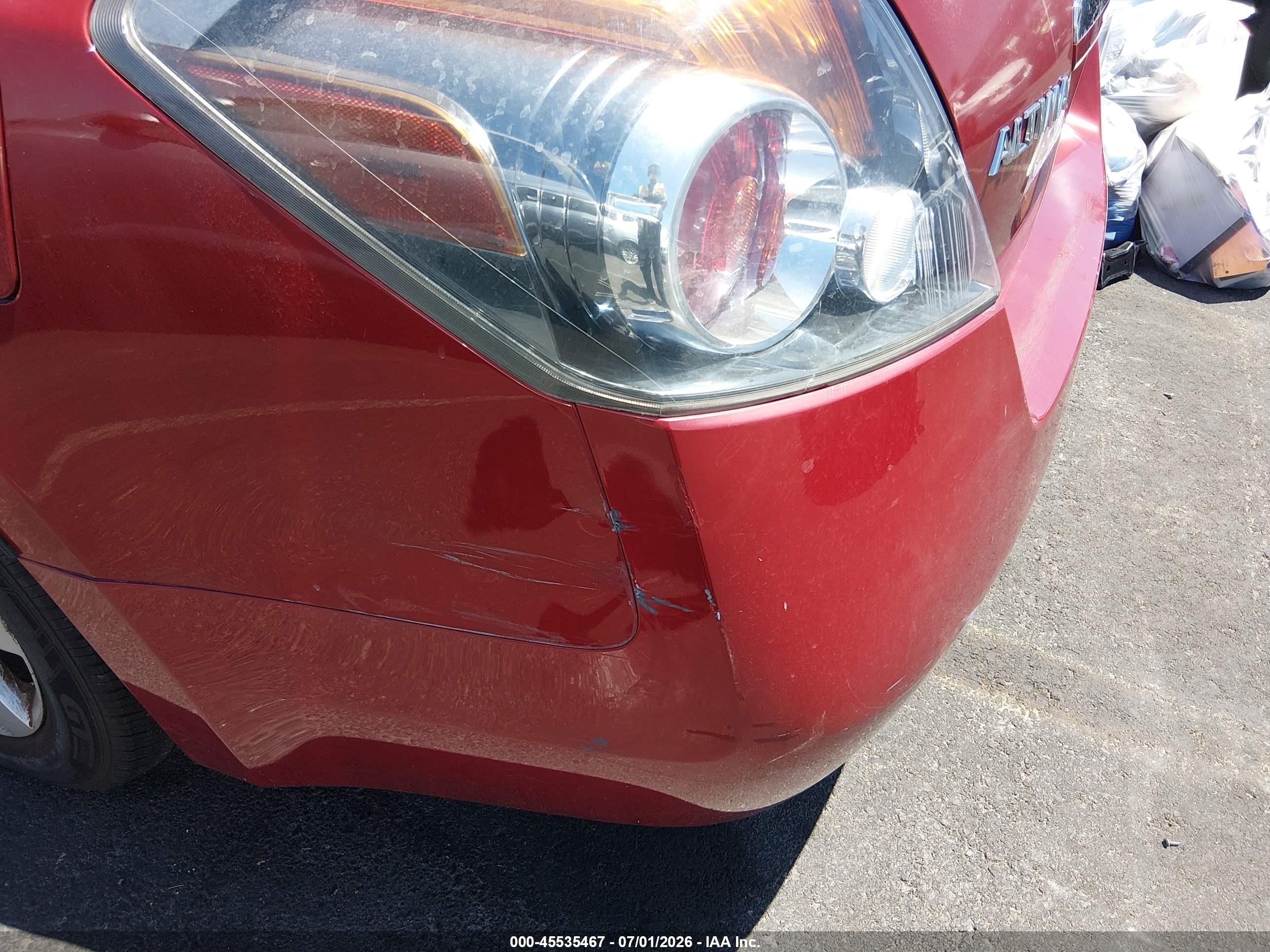 2009 Nissan Altima 2.5 S Красный vin: 1N4AL21E69N404993
