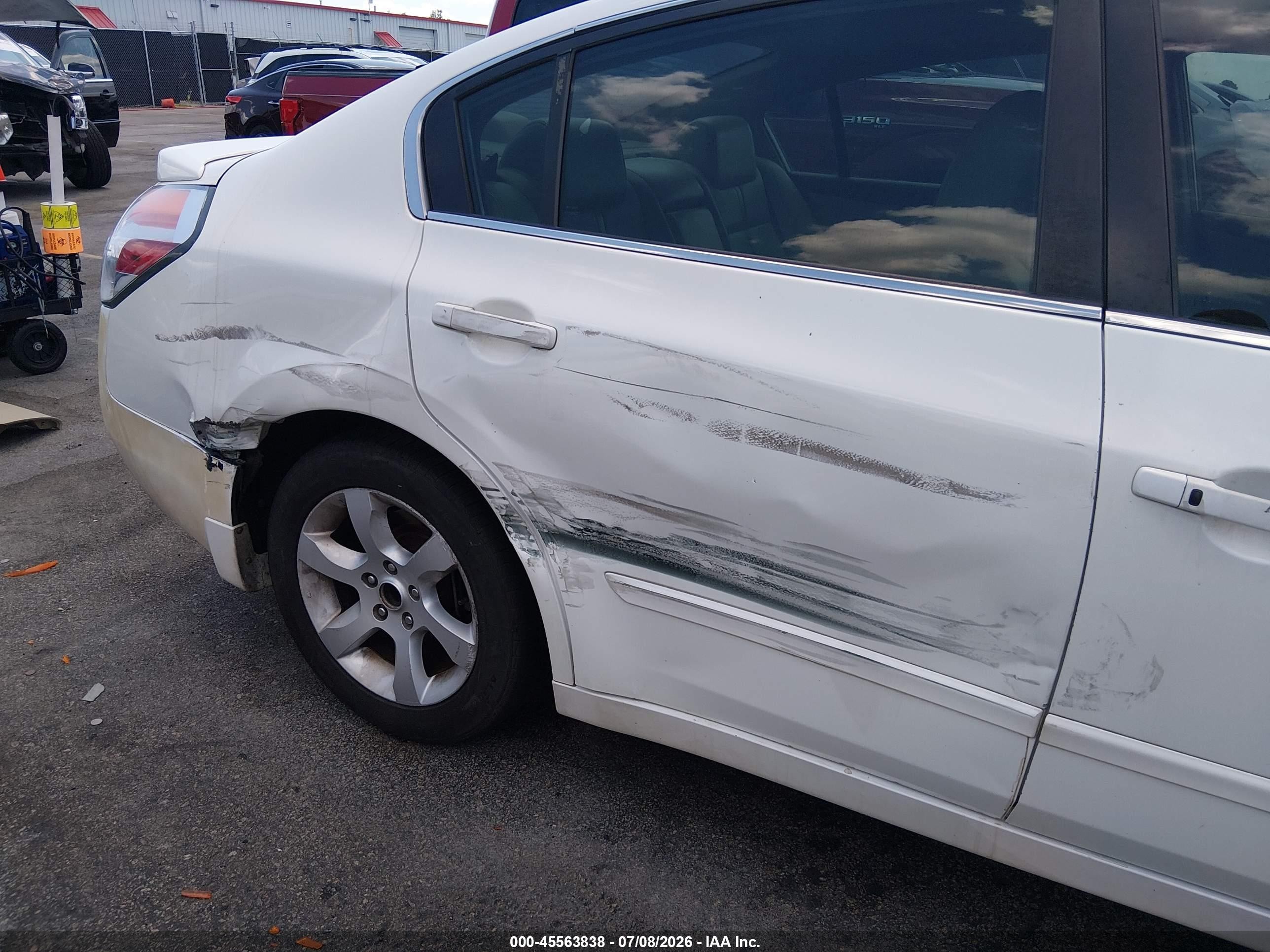 2009 Nissan Altima 2.5 S White vin: 1N4AL21E69N461517