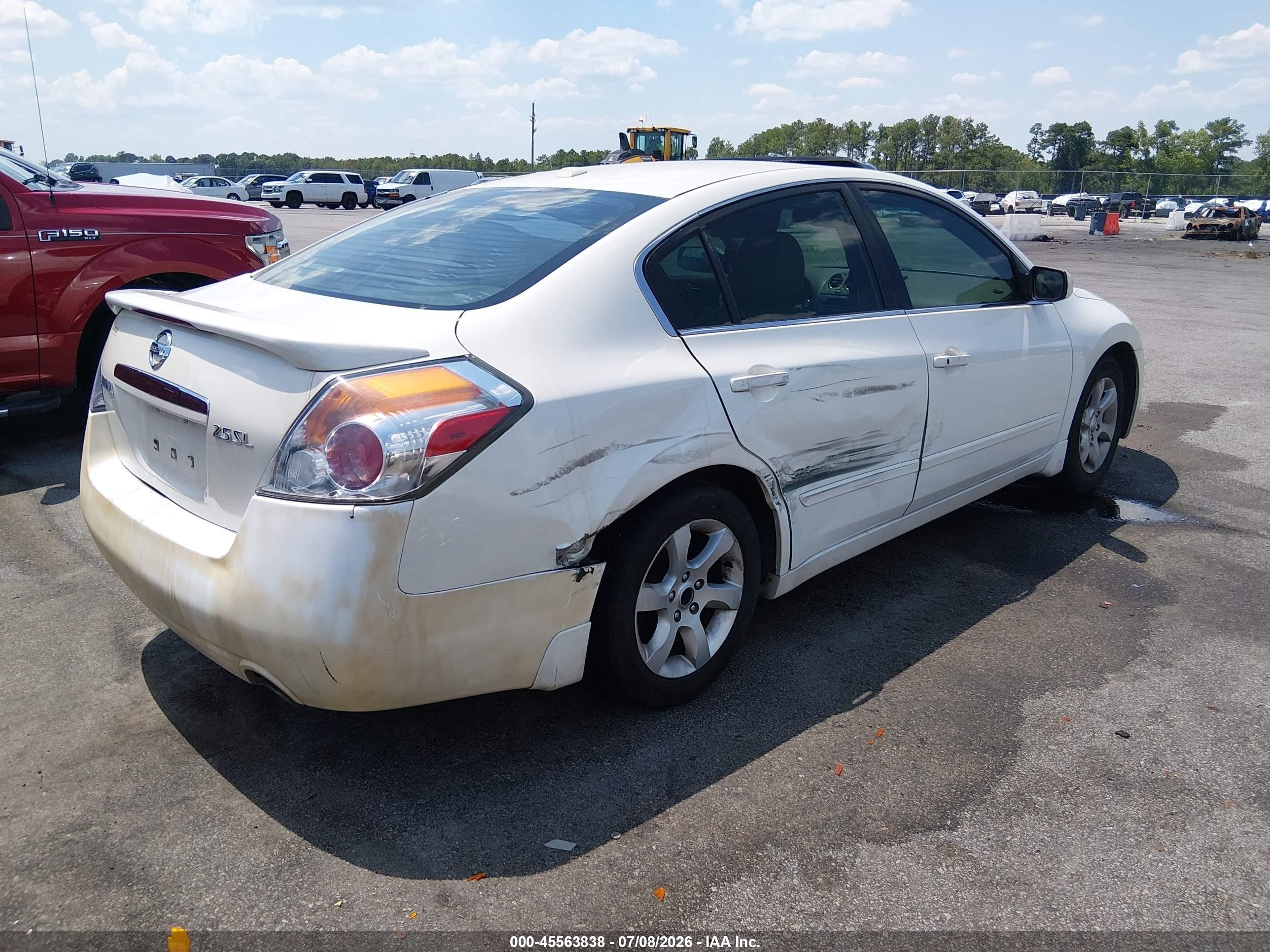 2009 Nissan Altima 2.5 S White vin: 1N4AL21E69N461517