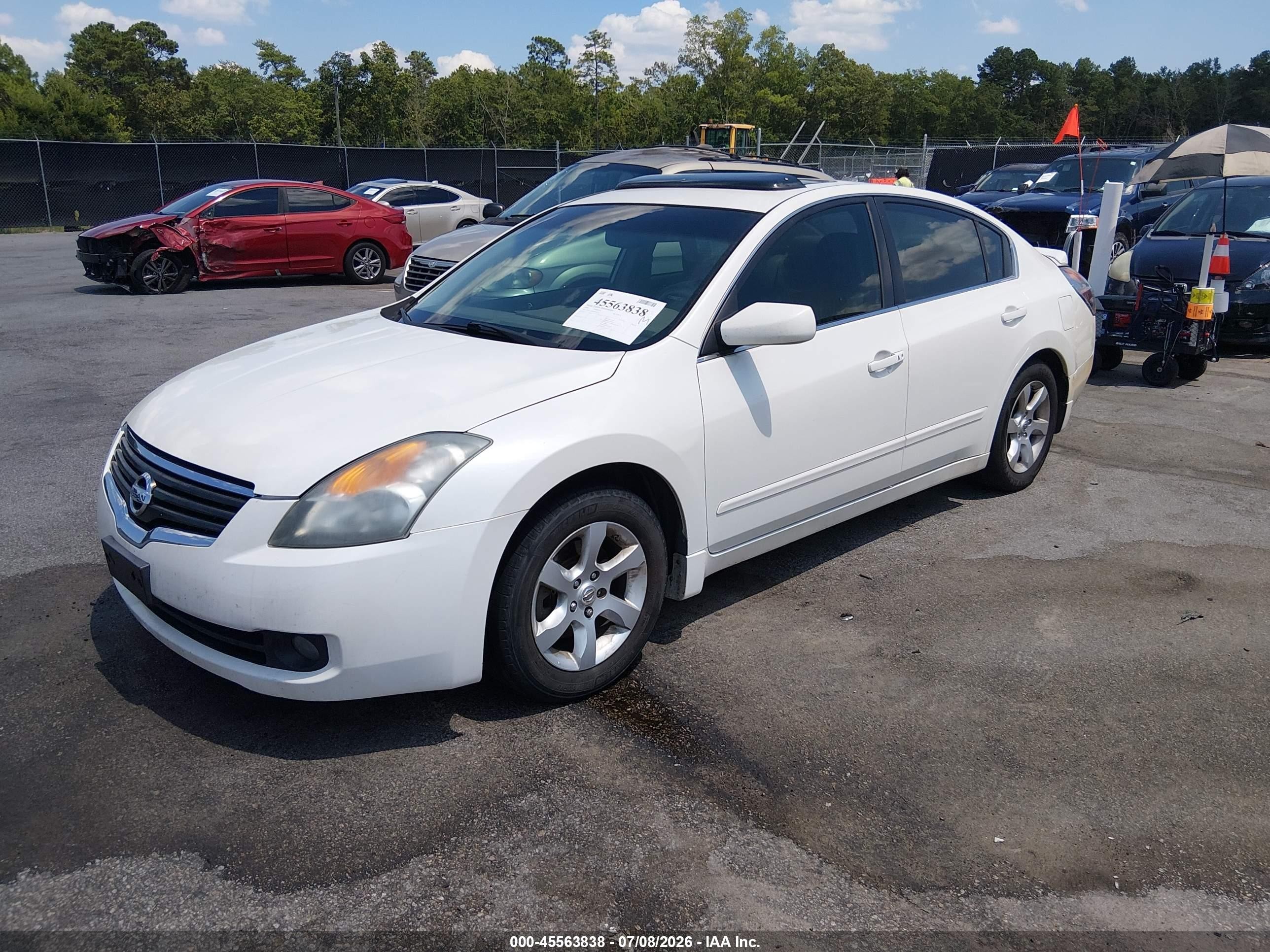 2009 Nissan Altima 2.5 S White vin: 1N4AL21E69N461517