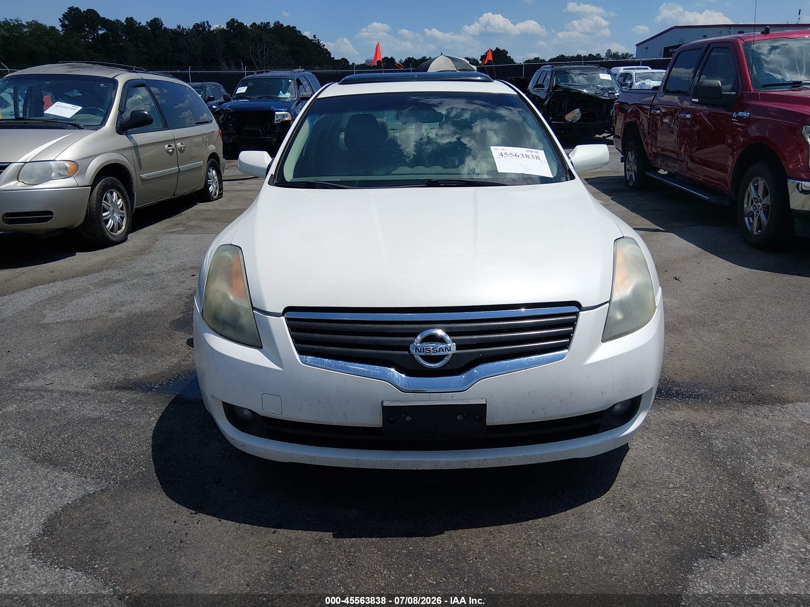 2009 Nissan Altima 2.5 S White vin: 1N4AL21E69N461517