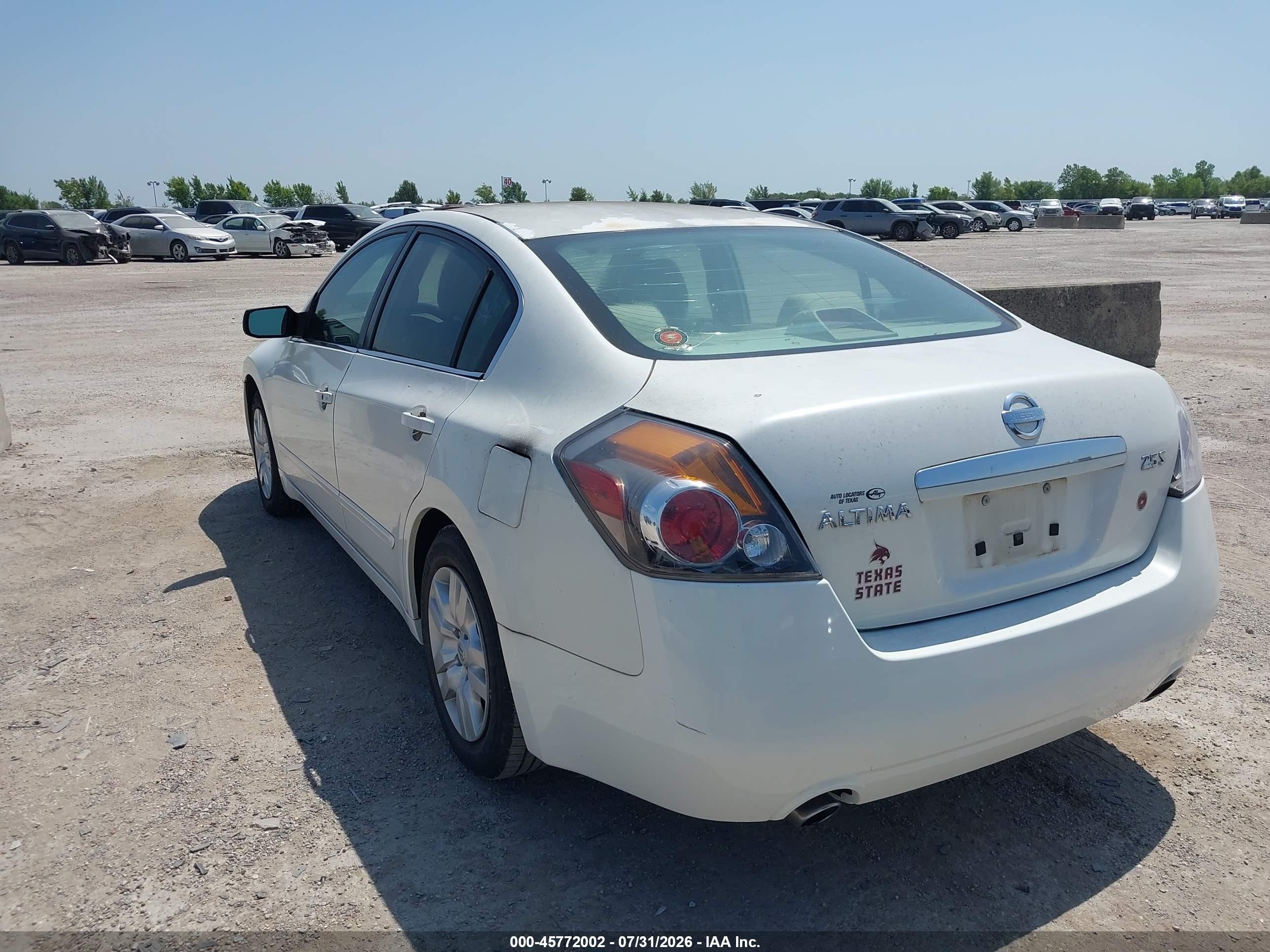 2009 Nissan Altima 2.5 S White vin: 1N4AL21E69N487874