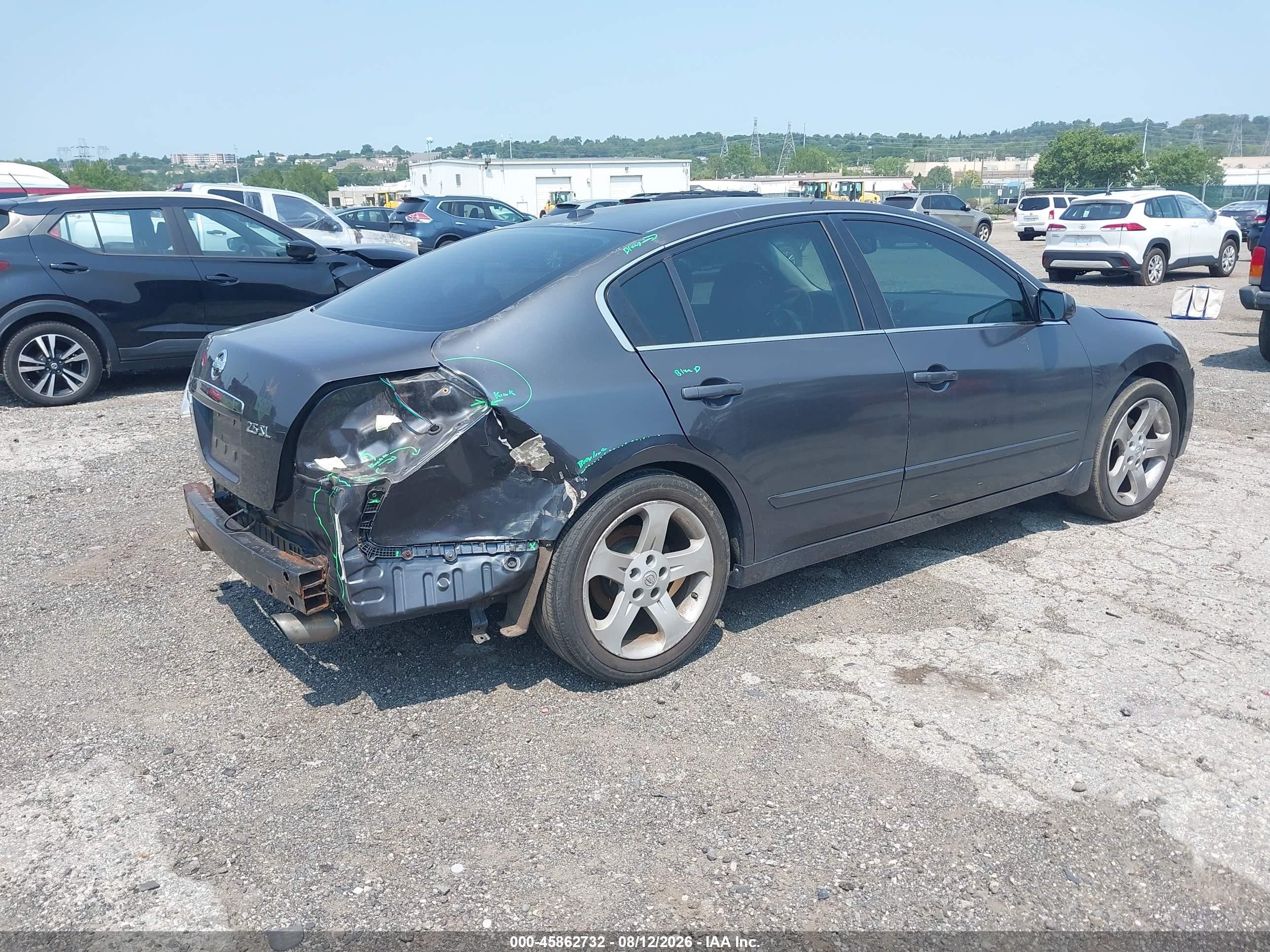 2009 Nissan Altima 2.5 S Gray vin: 1N4AL21E69N537219