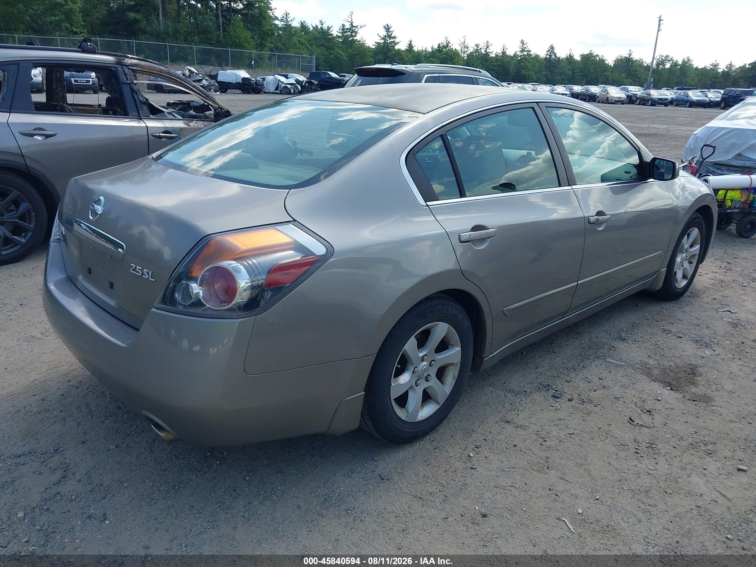 2007 Nissan Altima 2.5 S Gold vin: 1N4AL21E77C125822