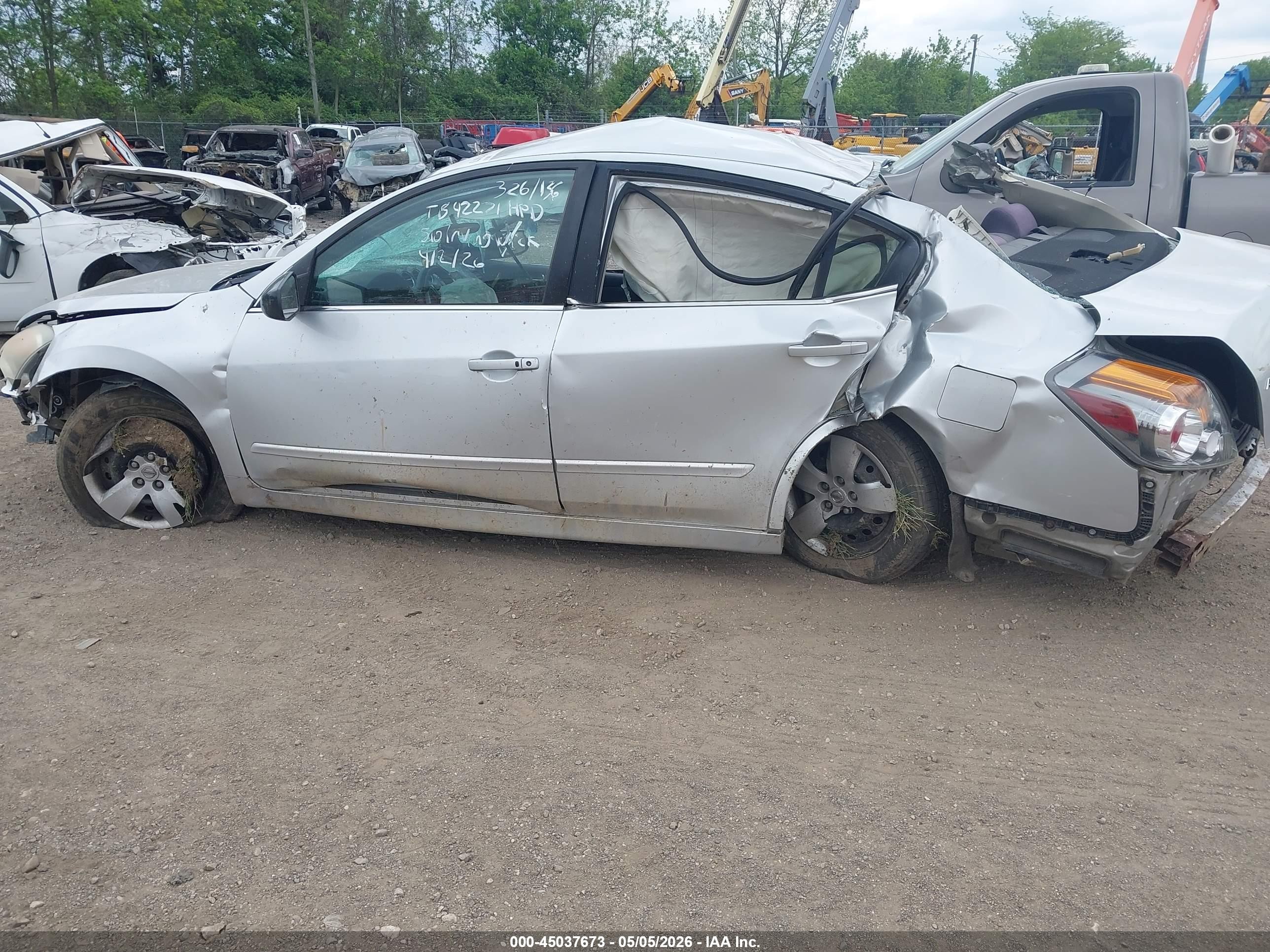 2007 Nissan Altima 2.5 S Серебряный vin: 1N4AL21E77C142944