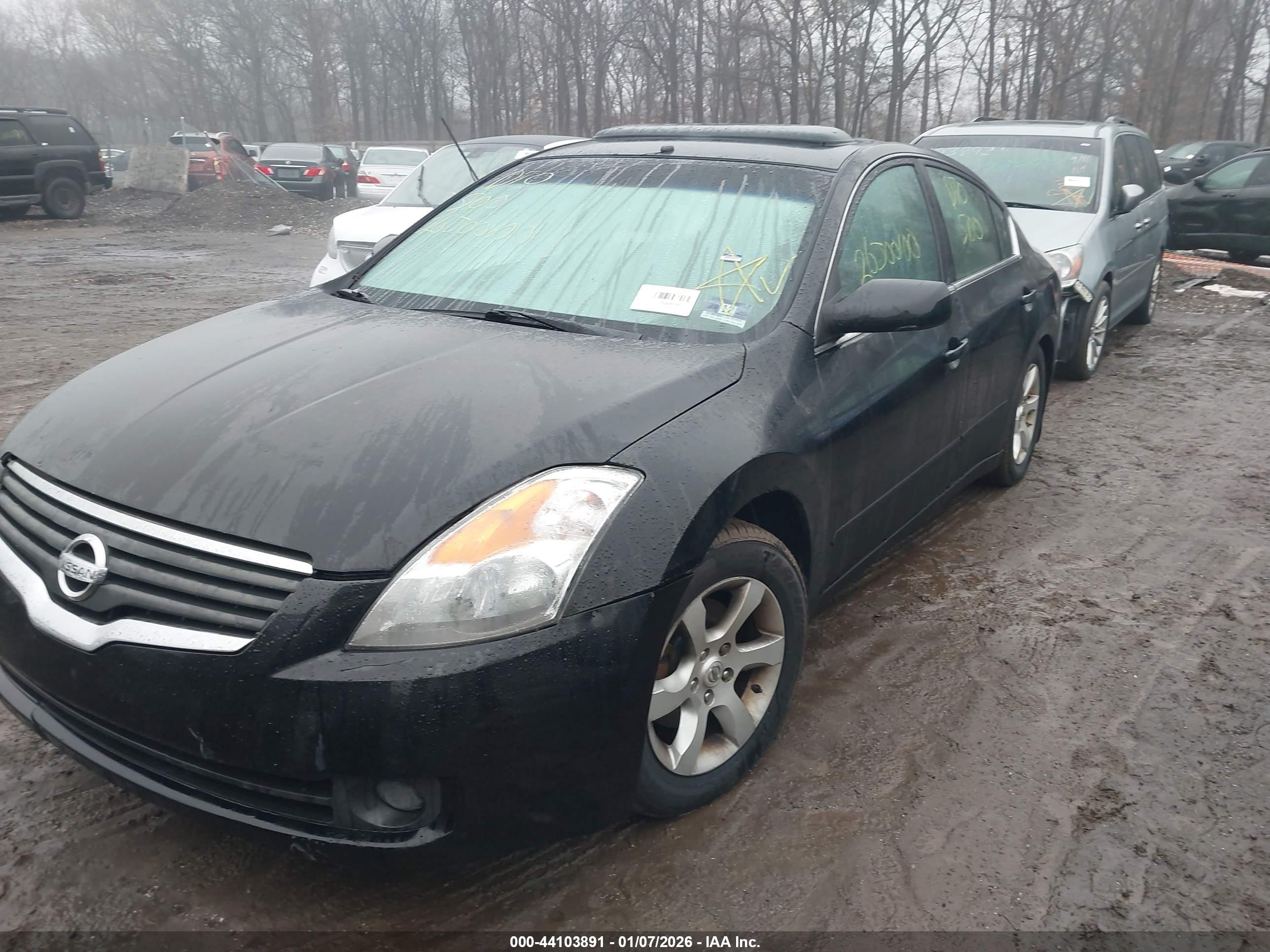 2007 Nissan Altima 2.5 S Black vin: 1N4AL21E77C183297