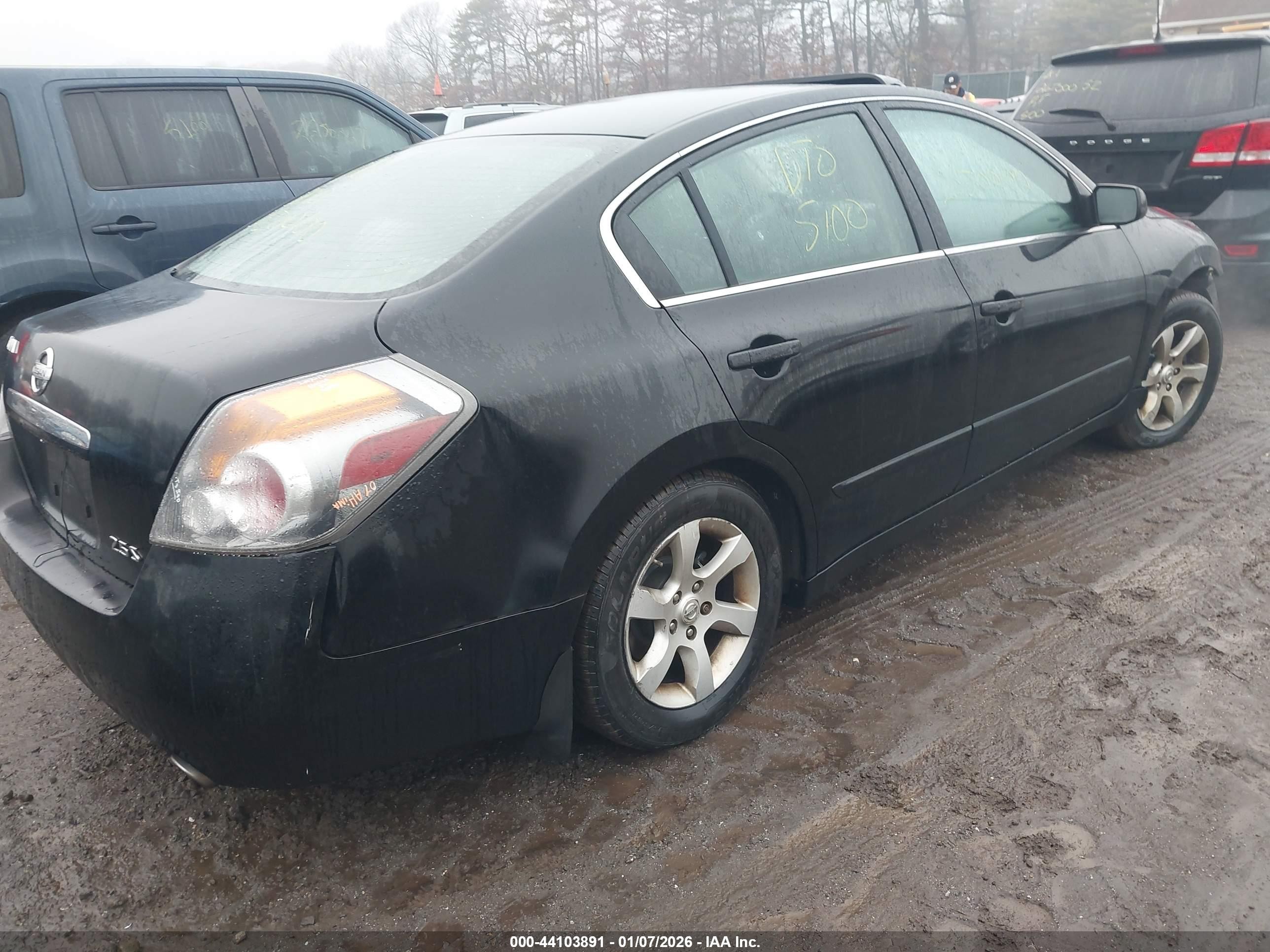 2007 Nissan Altima 2.5 S Black vin: 1N4AL21E77C183297