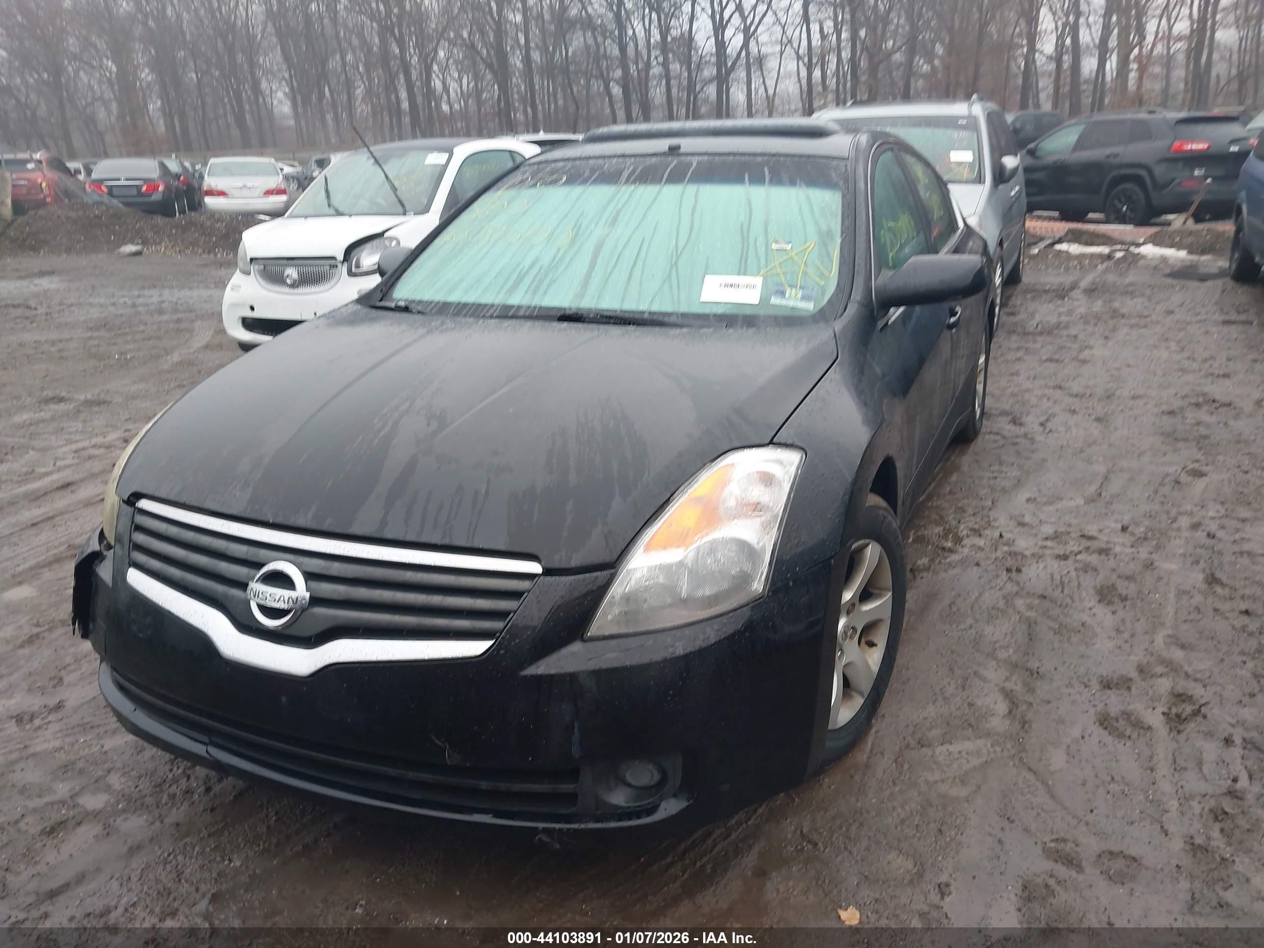 2007 Nissan Altima 2.5 S Black vin: 1N4AL21E77C183297