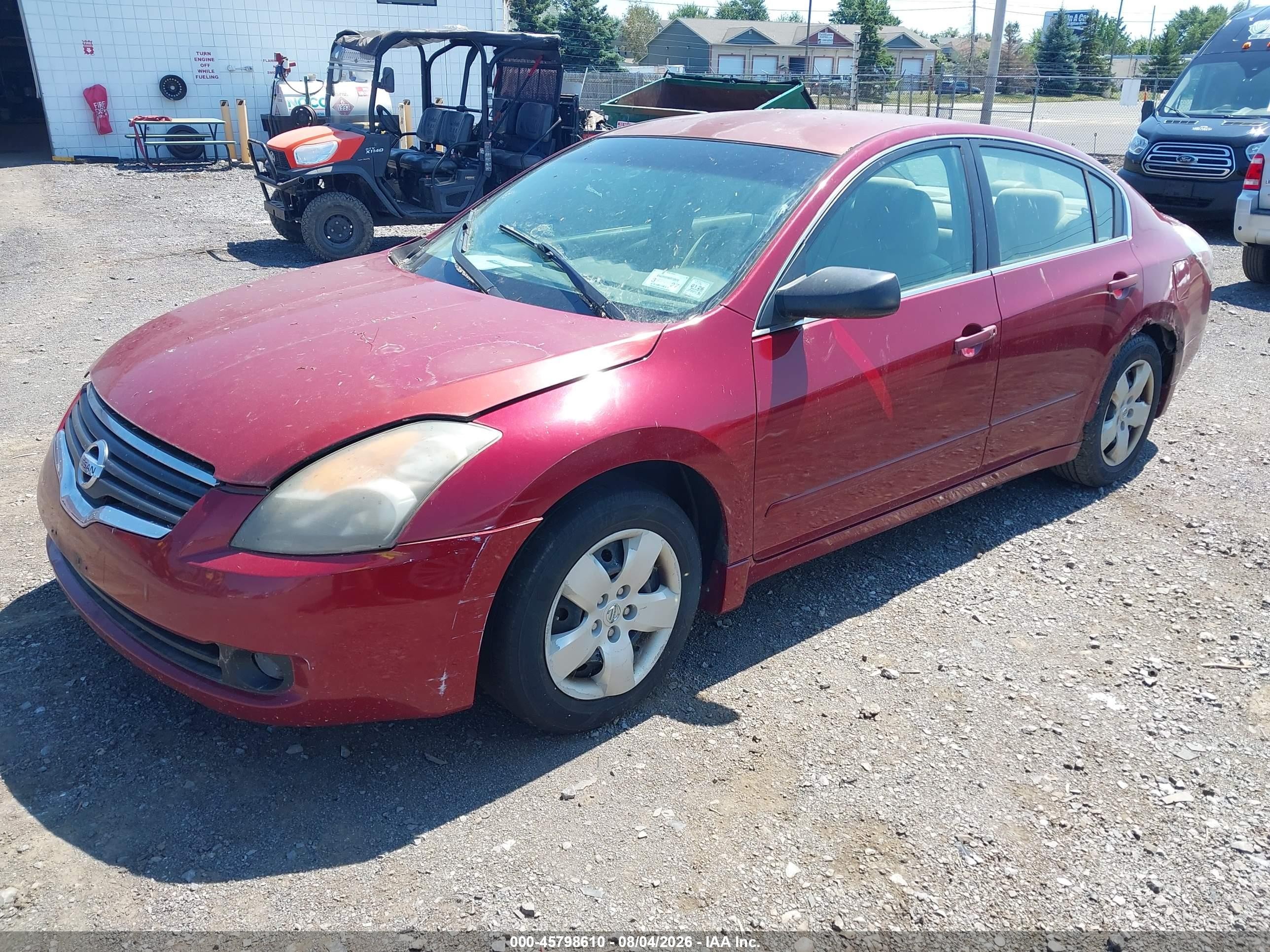 2007 Nissan Altima 2.5 S Red vin: 1N4AL21E77C217724