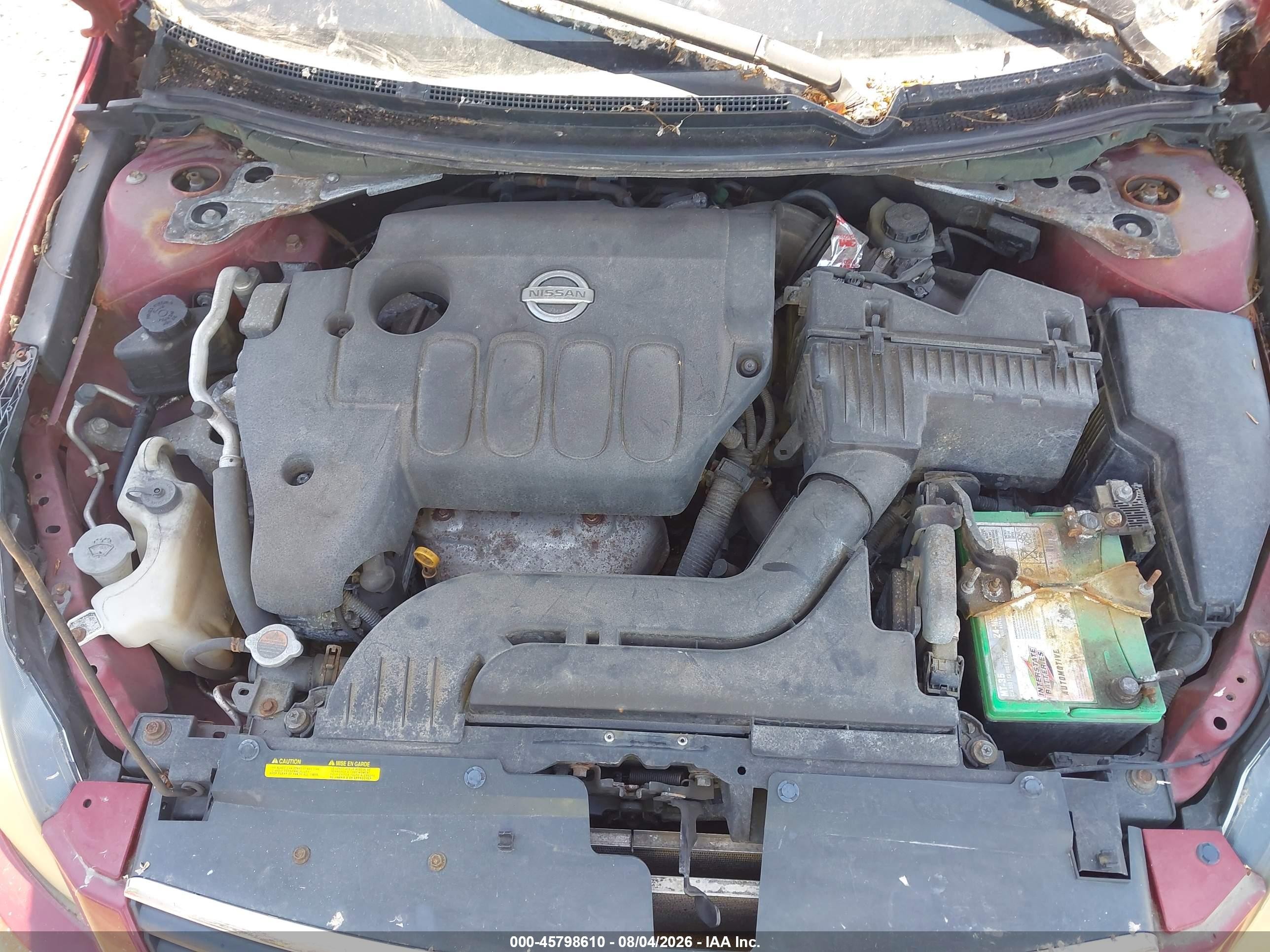 2007 Nissan Altima 2.5 S Red vin: 1N4AL21E77C217724