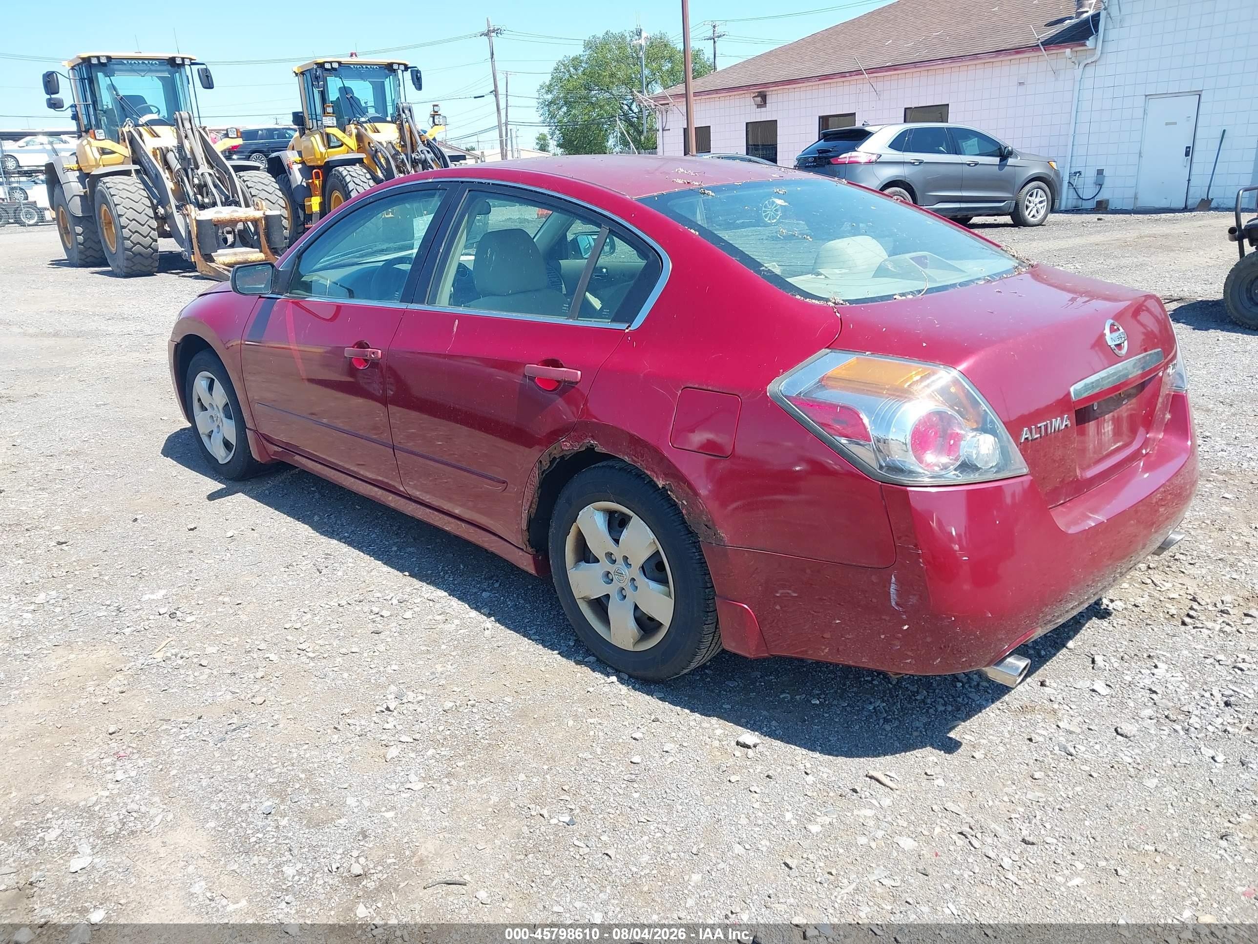 2007 Nissan Altima 2.5 S Red vin: 1N4AL21E77C217724