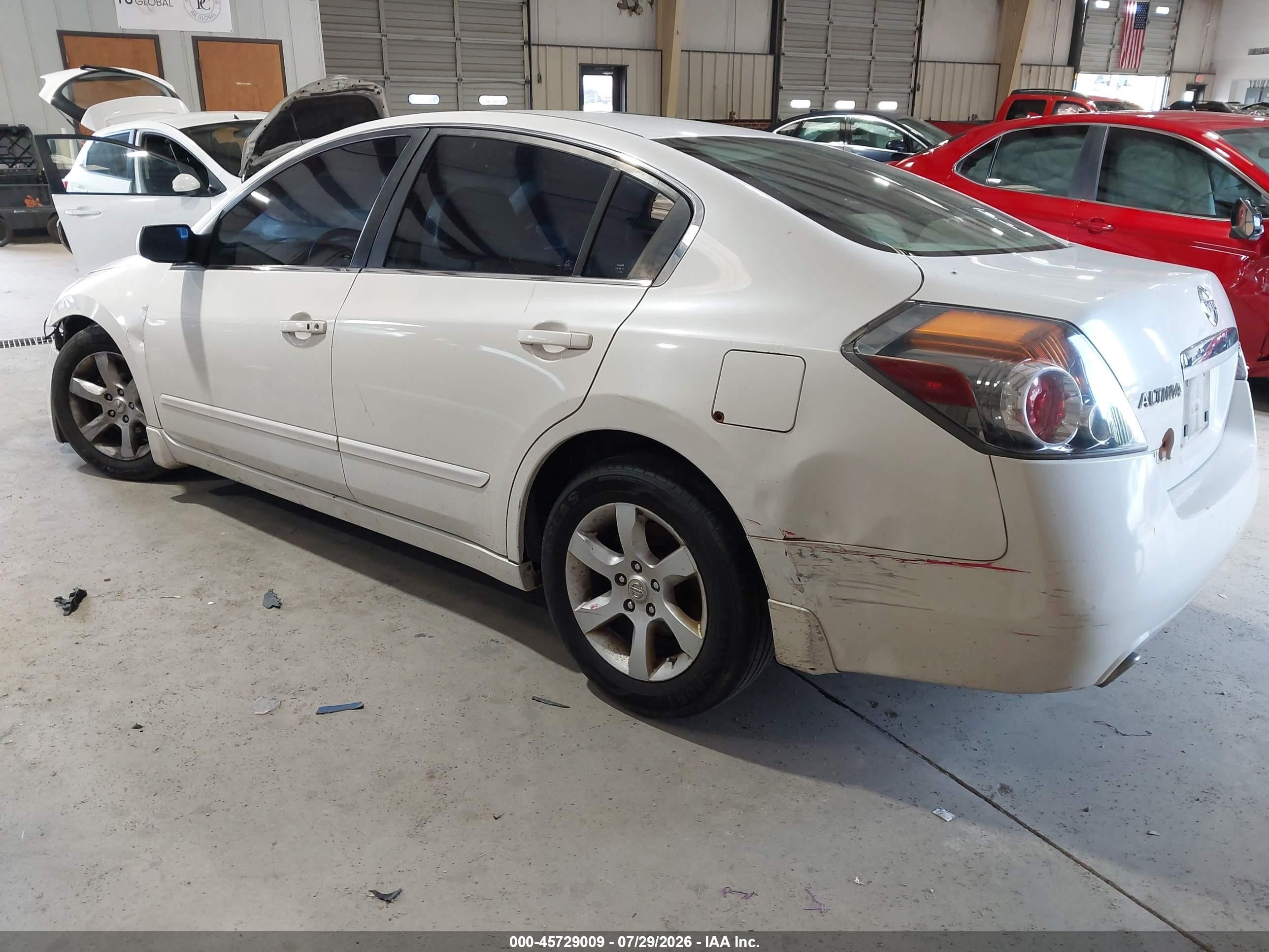 2007 Nissan Altima 2.5 S White vin: 1N4AL21E77C225693