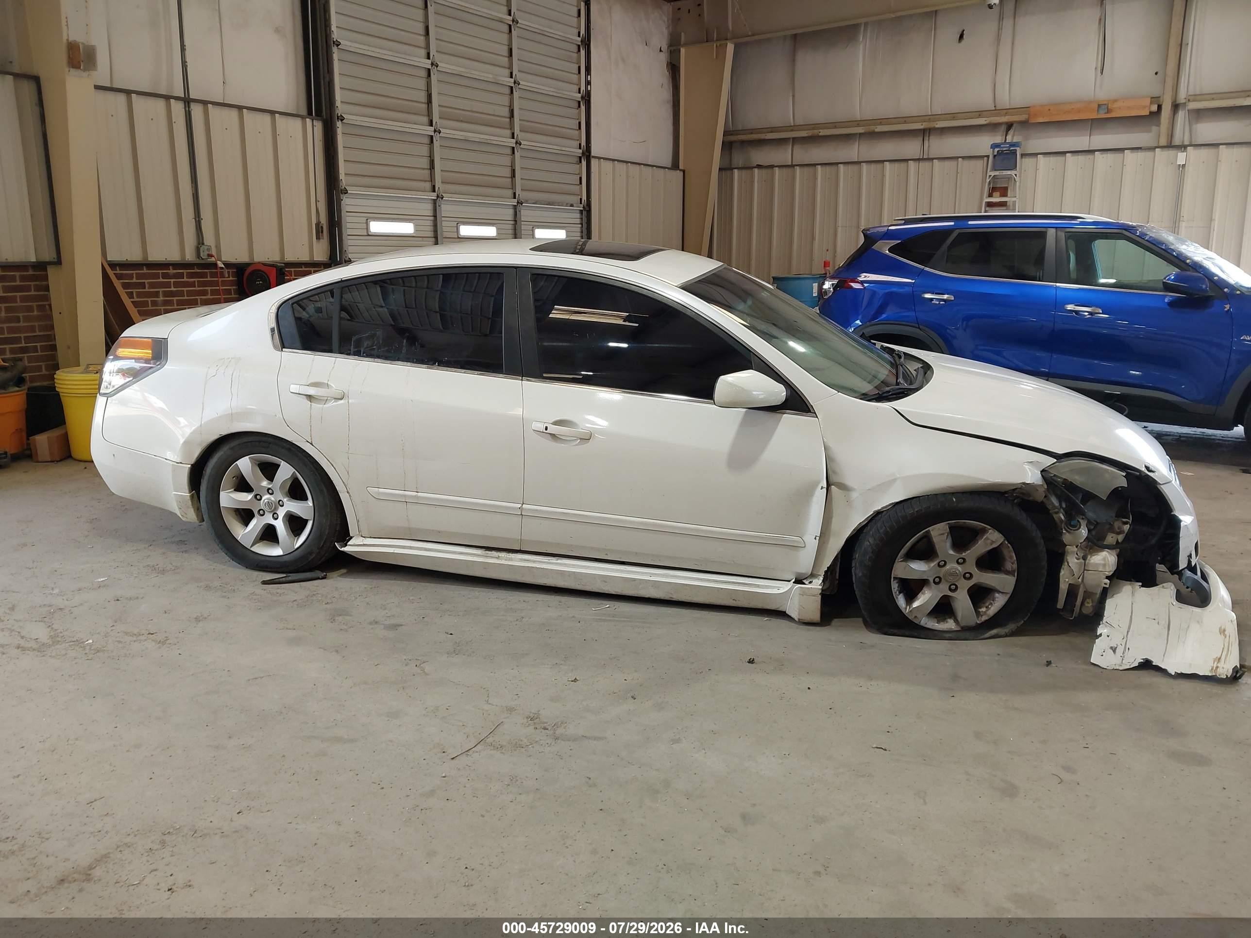2007 Nissan Altima 2.5 S White vin: 1N4AL21E77C225693