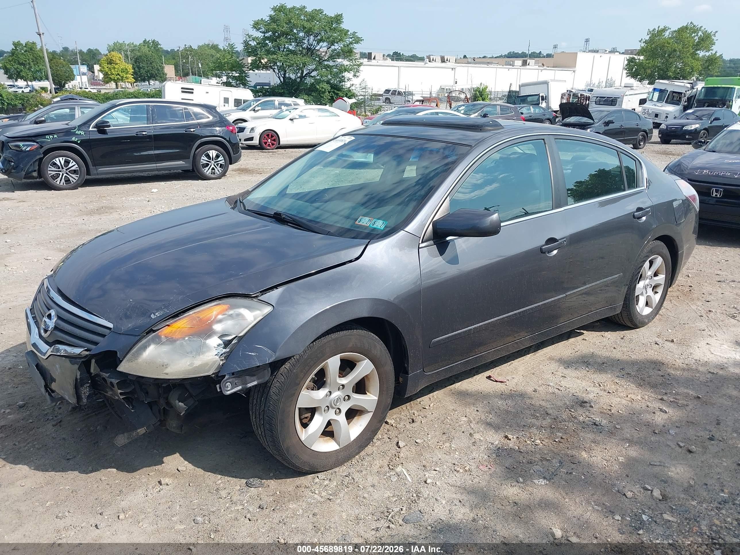 2007 Nissan Altima 2.5 S Серый vin: 1N4AL21E77N434498