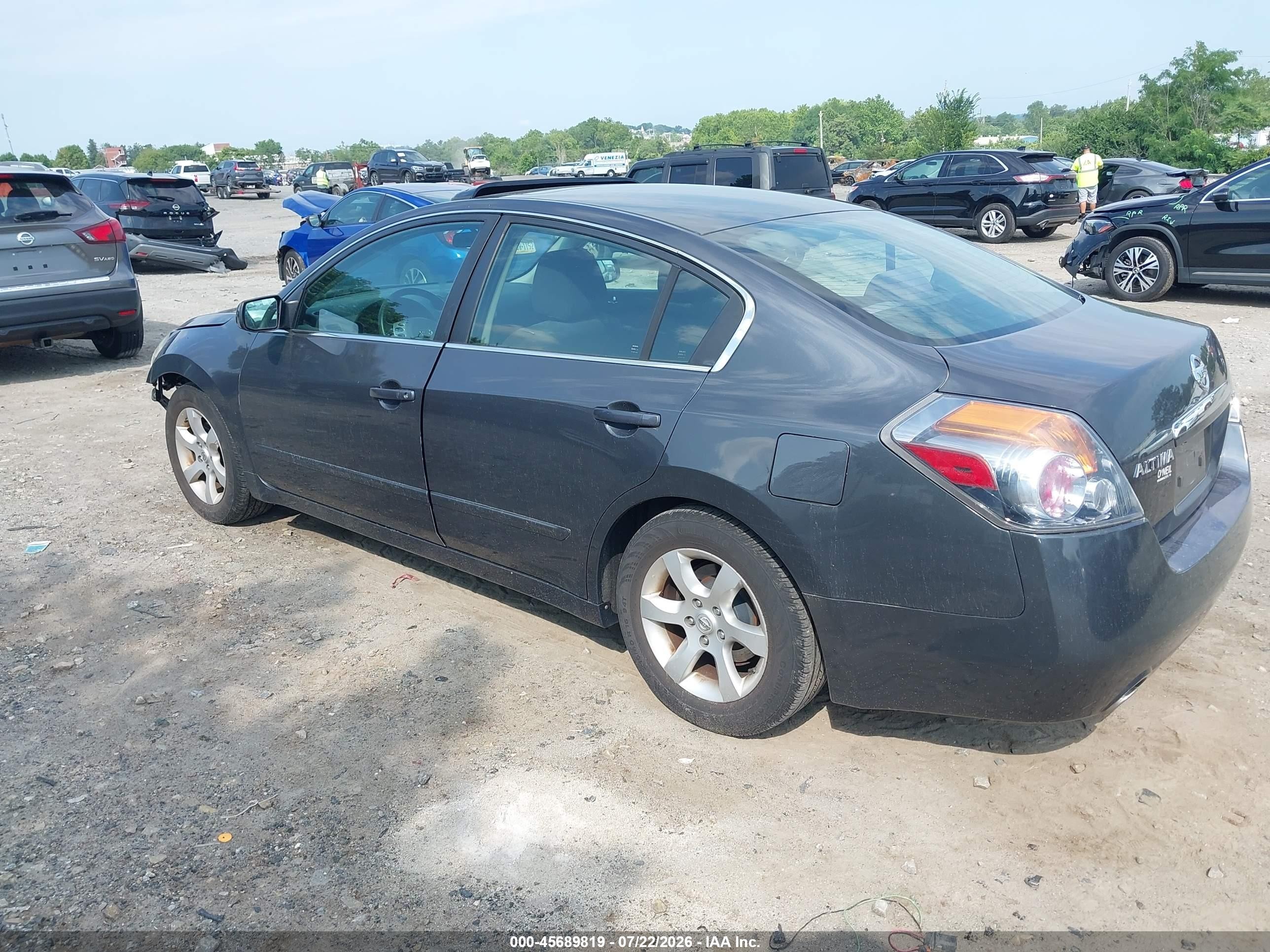 2007 Nissan Altima 2.5 S Серый vin: 1N4AL21E77N434498