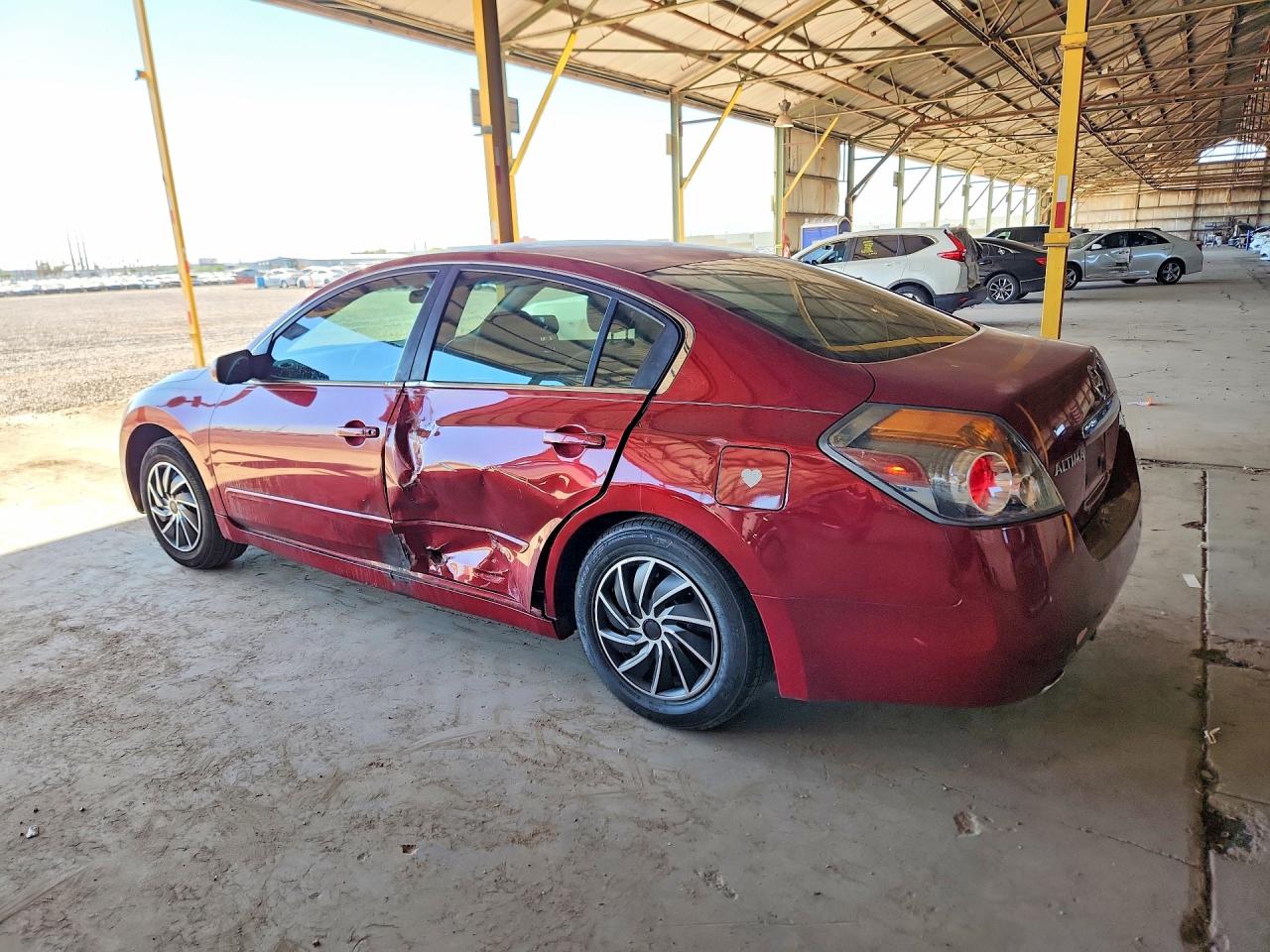 2007 Nissan Altima 2.5 Burgundy vin: 1N4AL21E77N443685