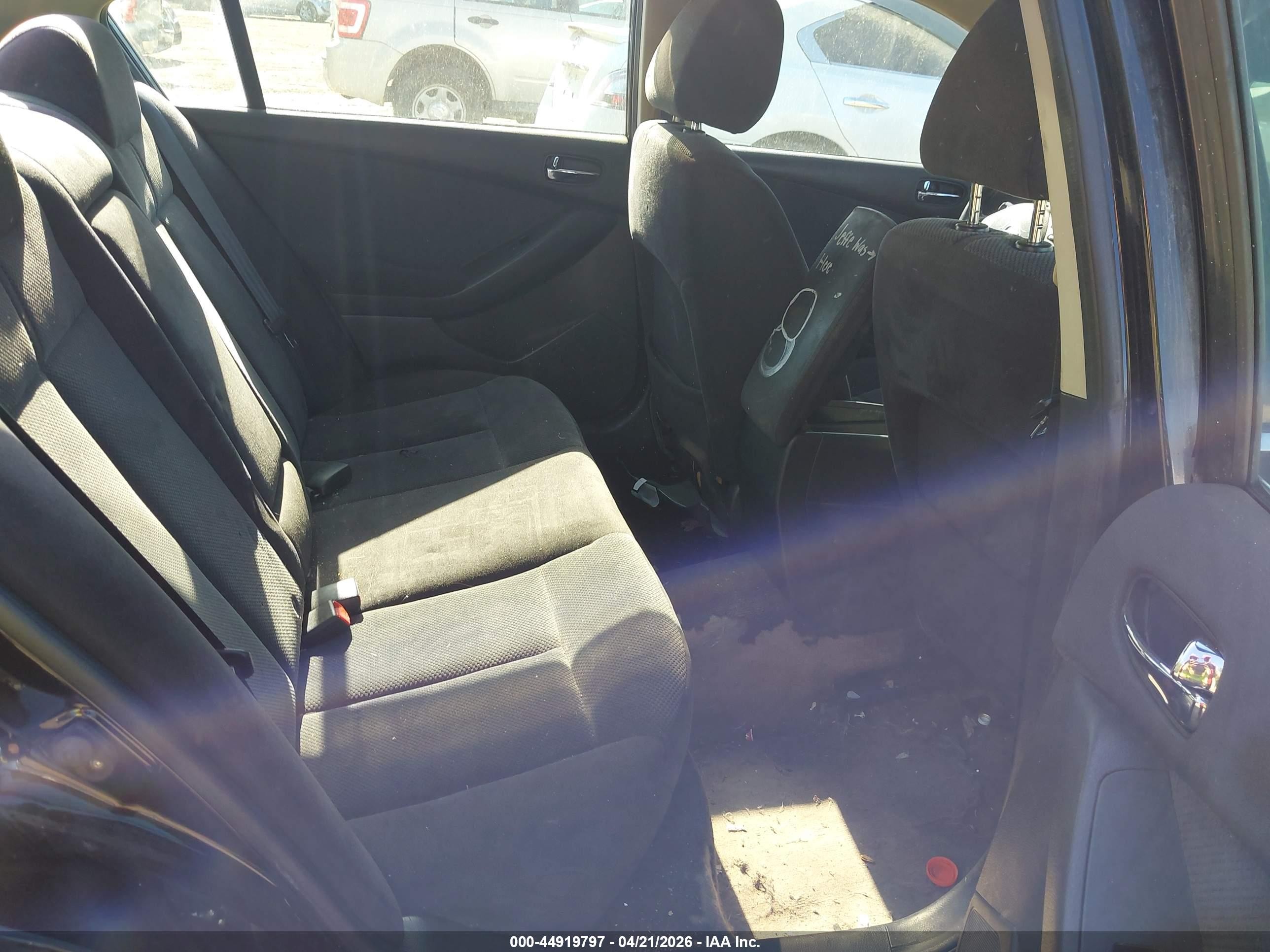 2007 Nissan Altima 2.5 S Black vin: 1N4AL21E77N489856