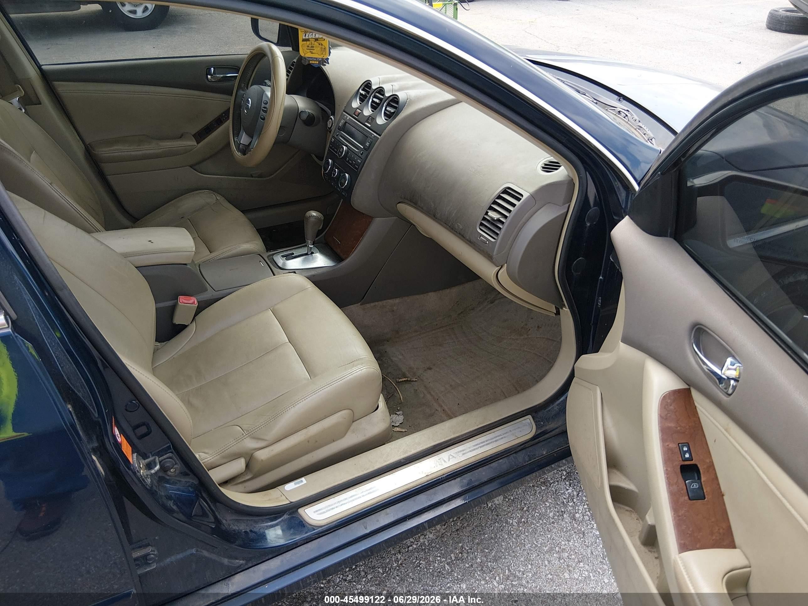 2008 Nissan Altima 2.5 Sl Blue vin: 1N4AL21E78C112568