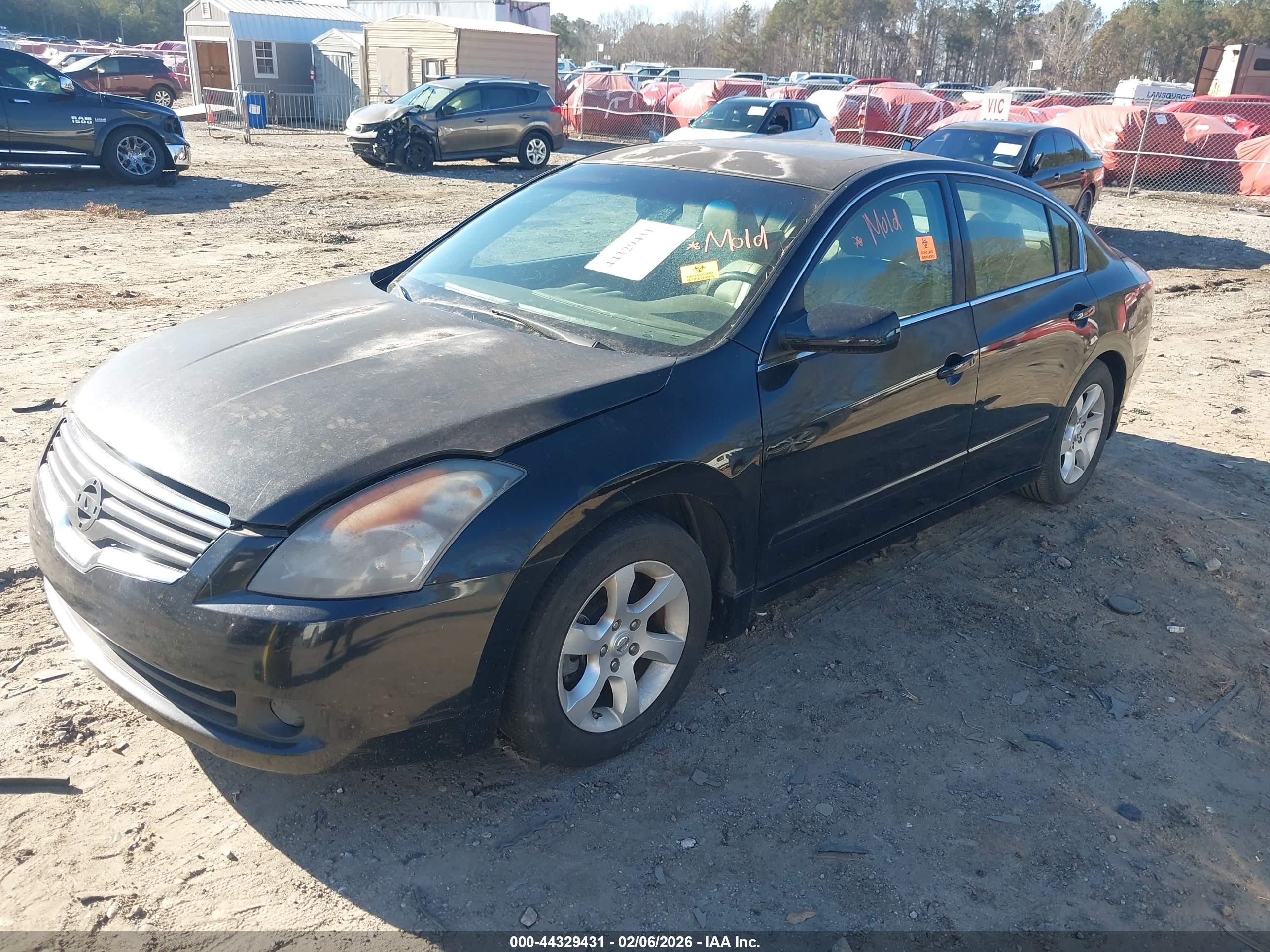 2008 Nissan Altima 2.5 S Black vin: 1N4AL21E78C152651