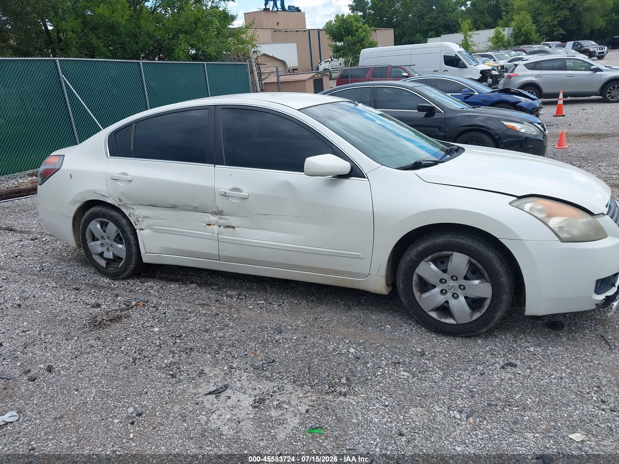 2008 Nissan Altima 2.5 S White vin: 1N4AL21E78C178568