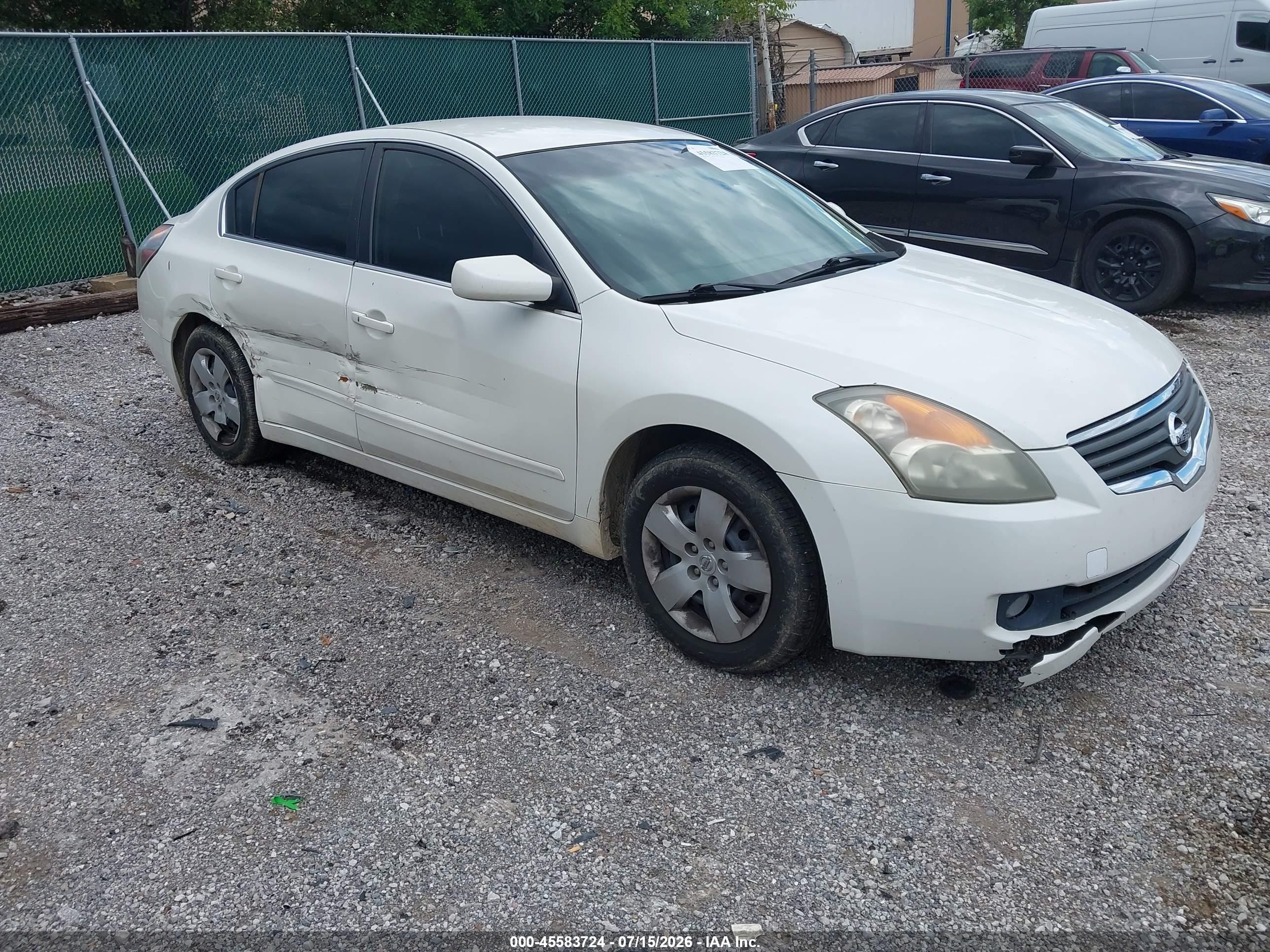 2008 Nissan Altima 2.5 S White vin: 1N4AL21E78C178568