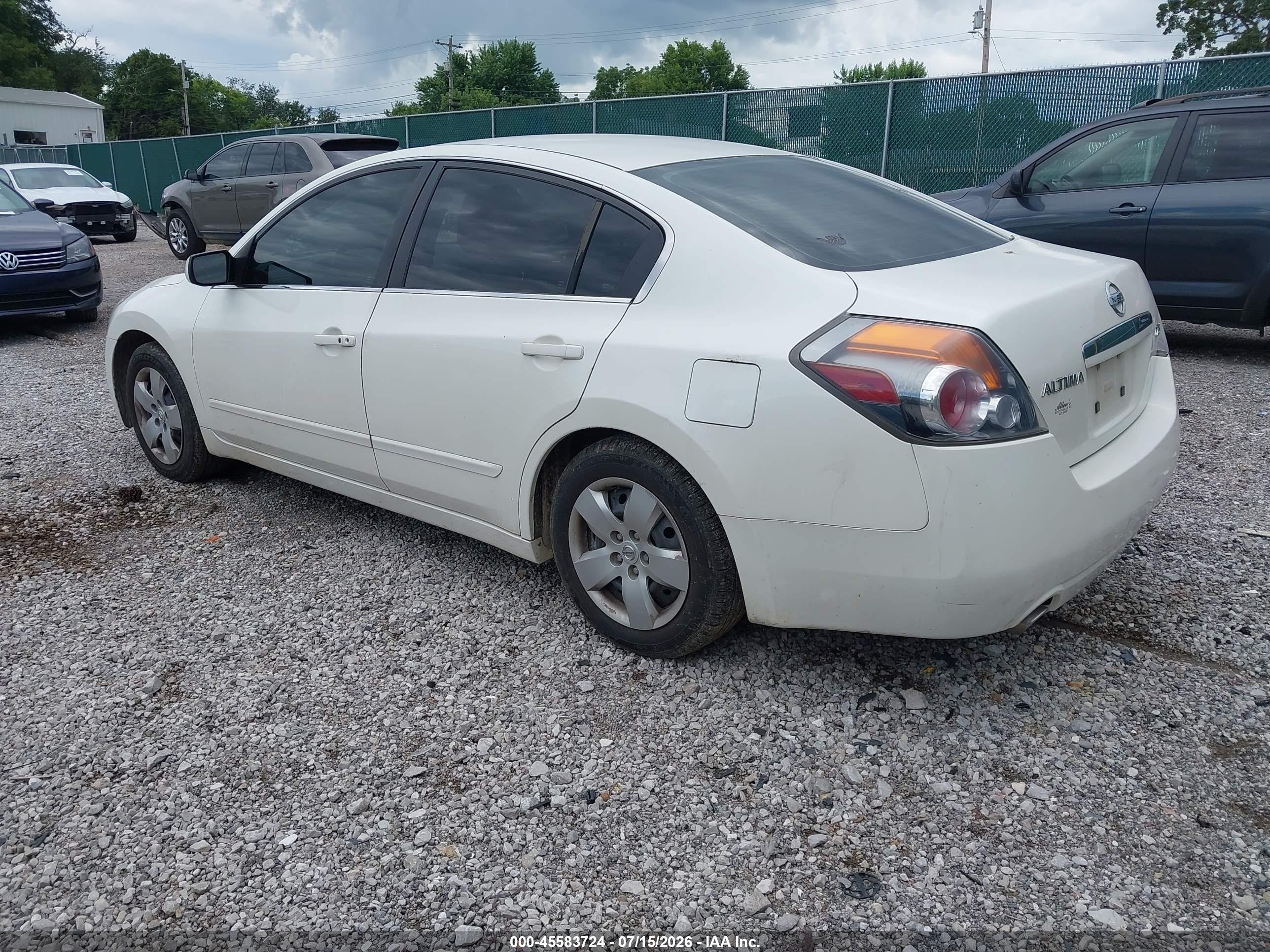2008 Nissan Altima 2.5 S White vin: 1N4AL21E78C178568