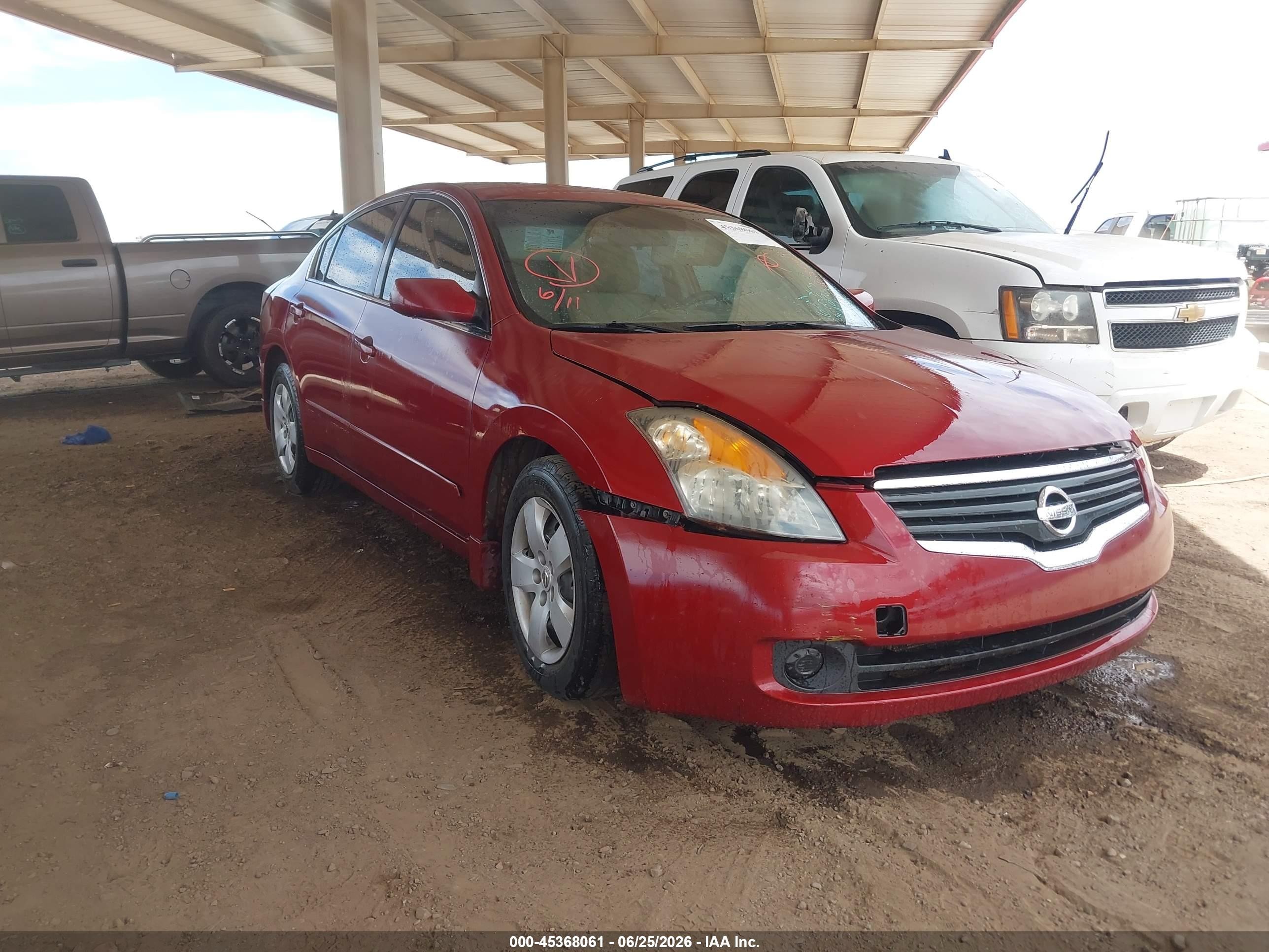 2008 Nissan Altima 2.5 S Burgundy vin: 1N4AL21E78C204053