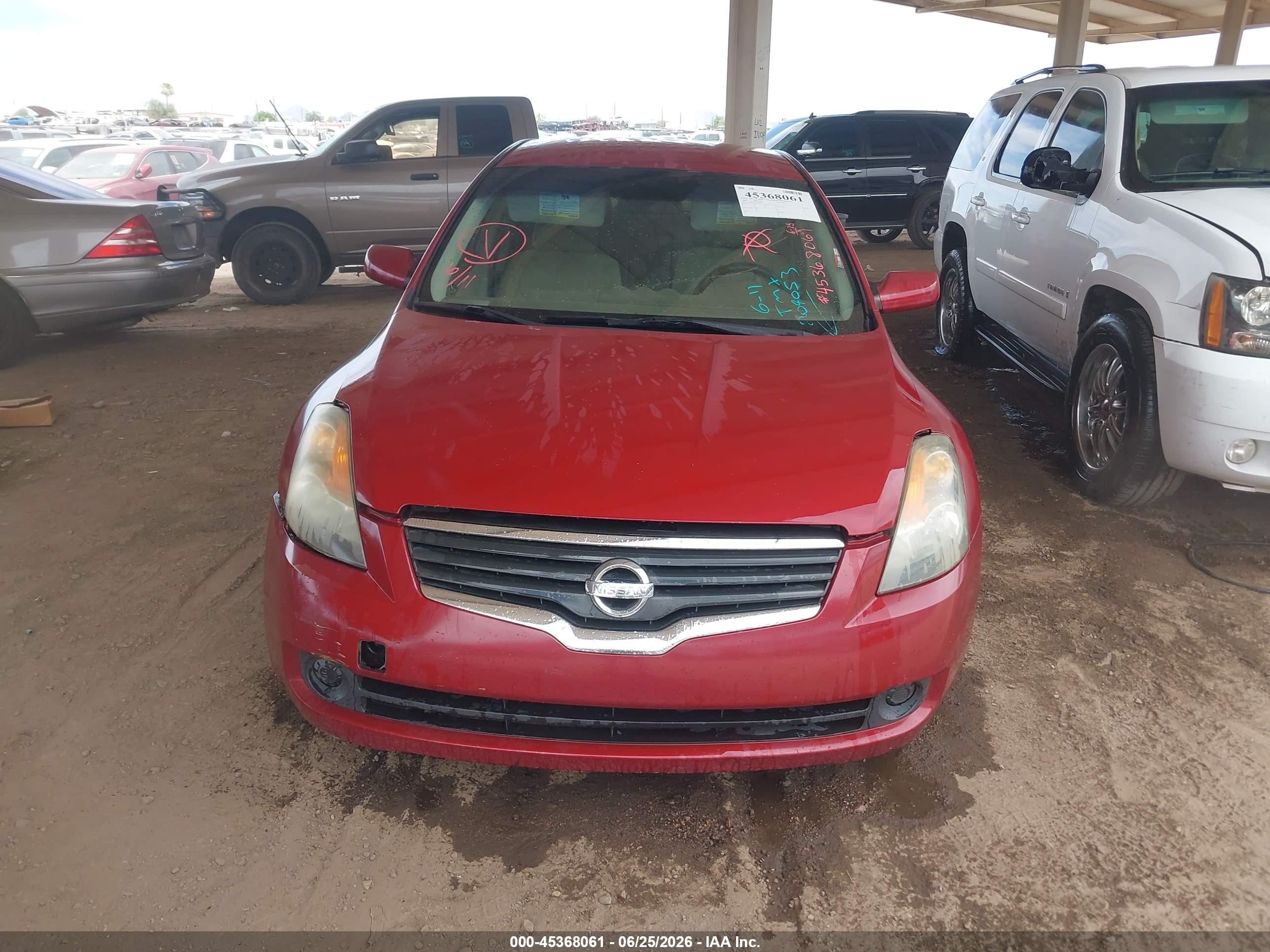2008 Nissan Altima 2.5 S Burgundy vin: 1N4AL21E78C204053