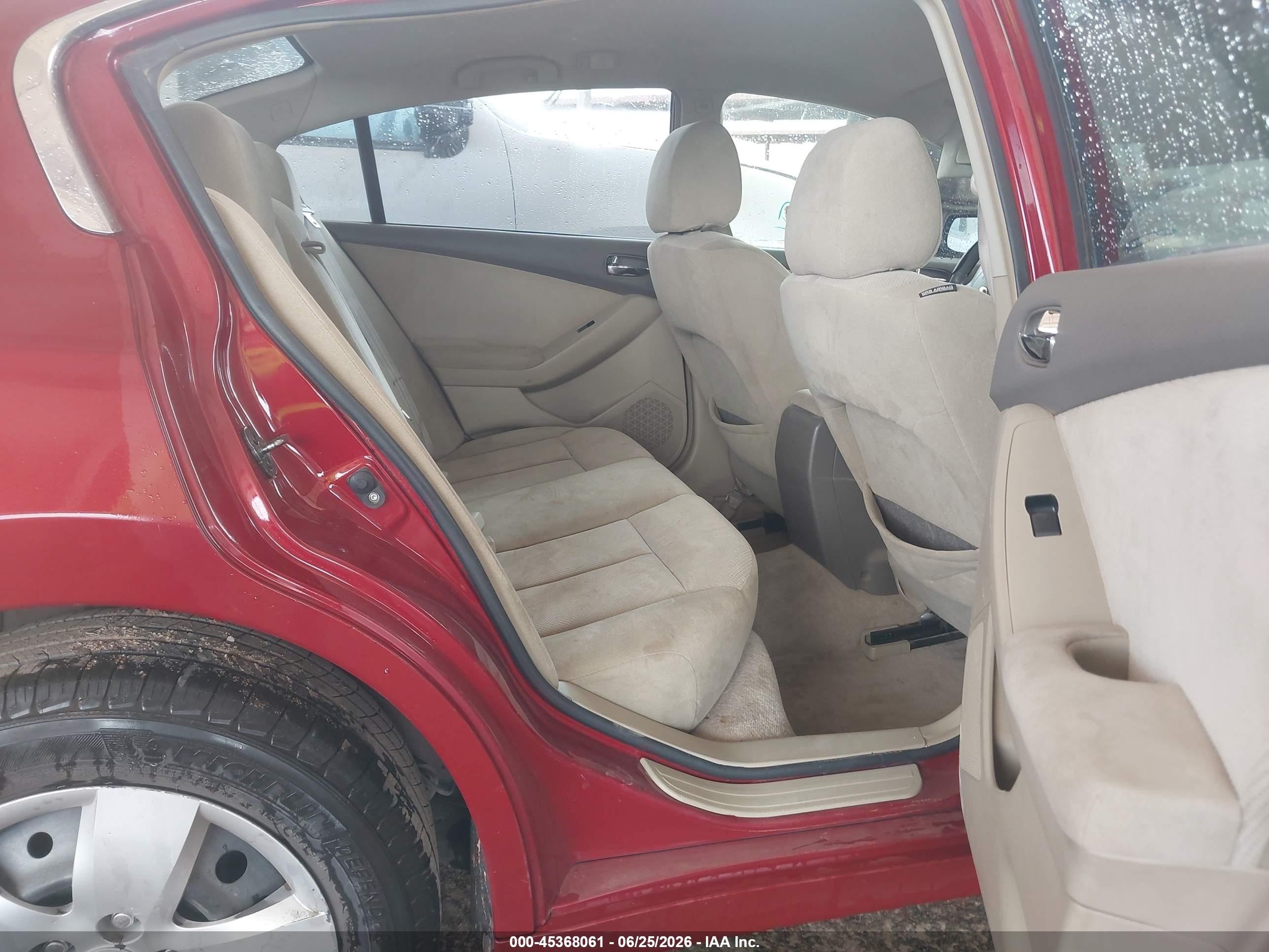 2008 Nissan Altima 2.5 S Burgundy vin: 1N4AL21E78C204053