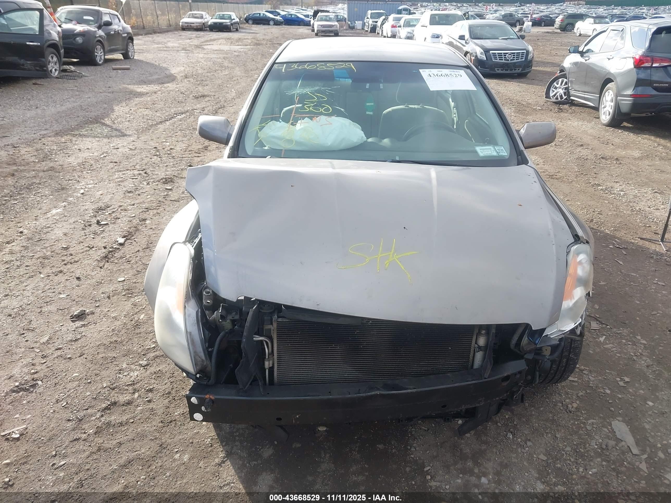 2008 Nissan Altima 2.5 S Бежевый vin: 1N4AL21E78C244309