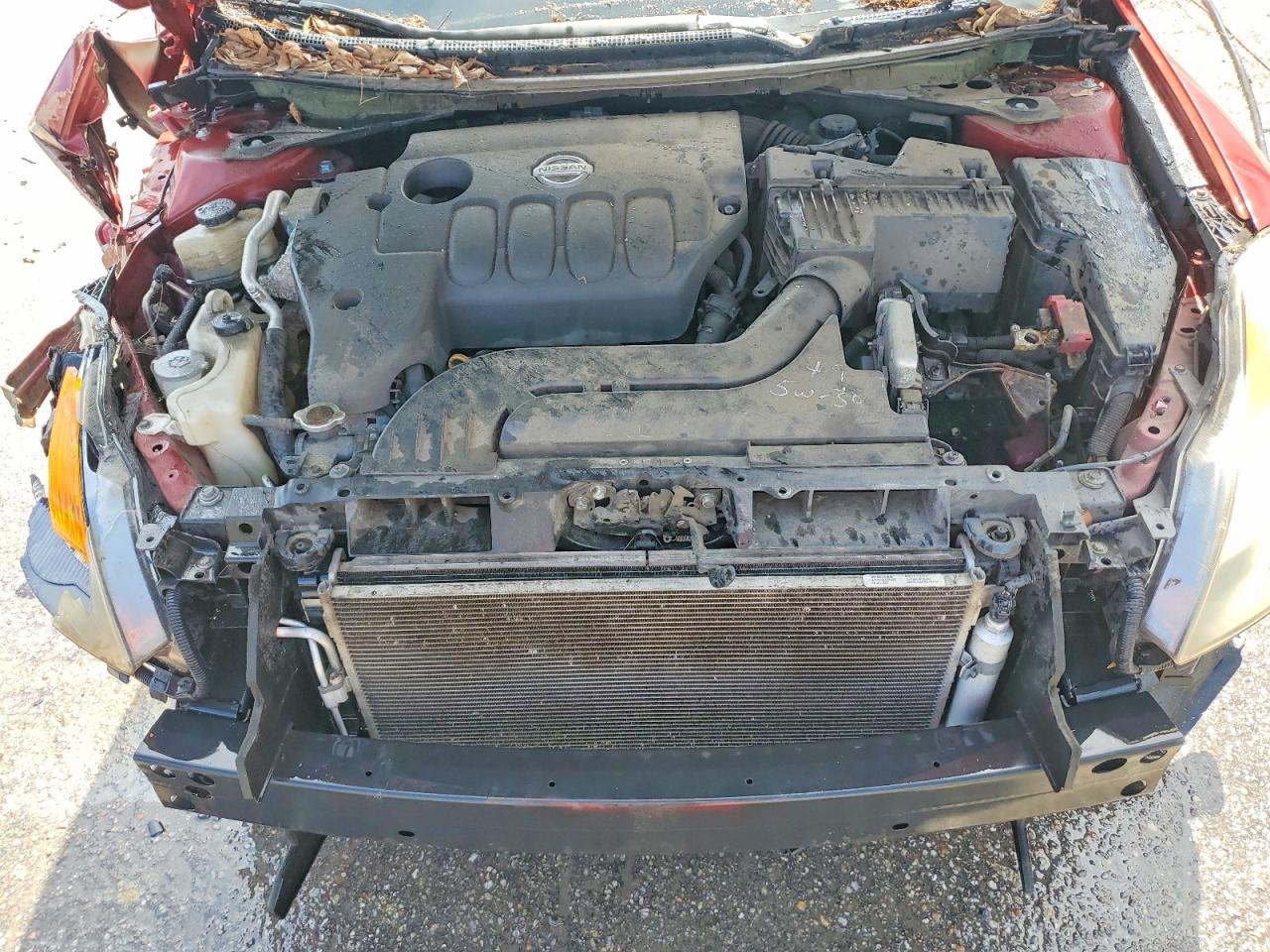 2008 Nissan Altima 2.5 Burgundy vin: 1N4AL21E78N403138