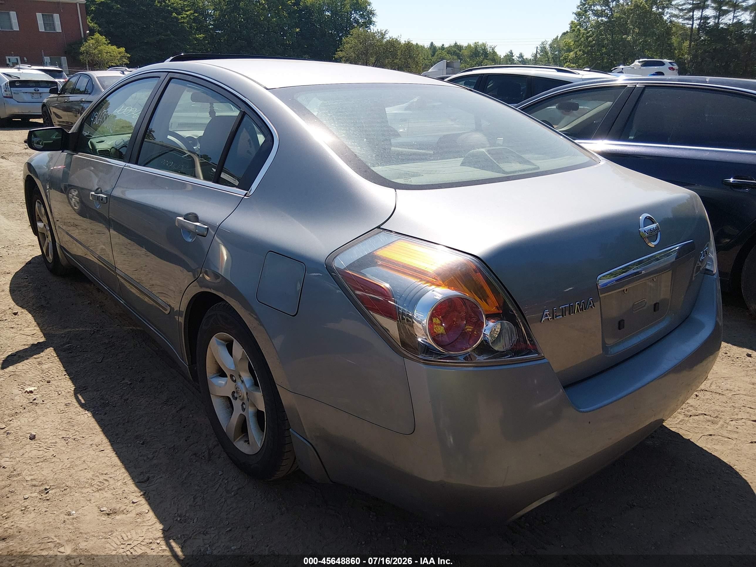 2008 Nissan Altima 2.5 S Gray vin: 1N4AL21E78N410655