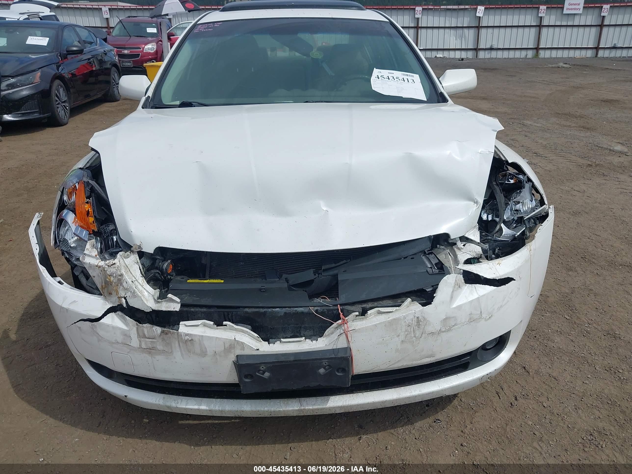 2008 Nissan Altima 2.5 Sl White vin: 1N4AL21E78N443090