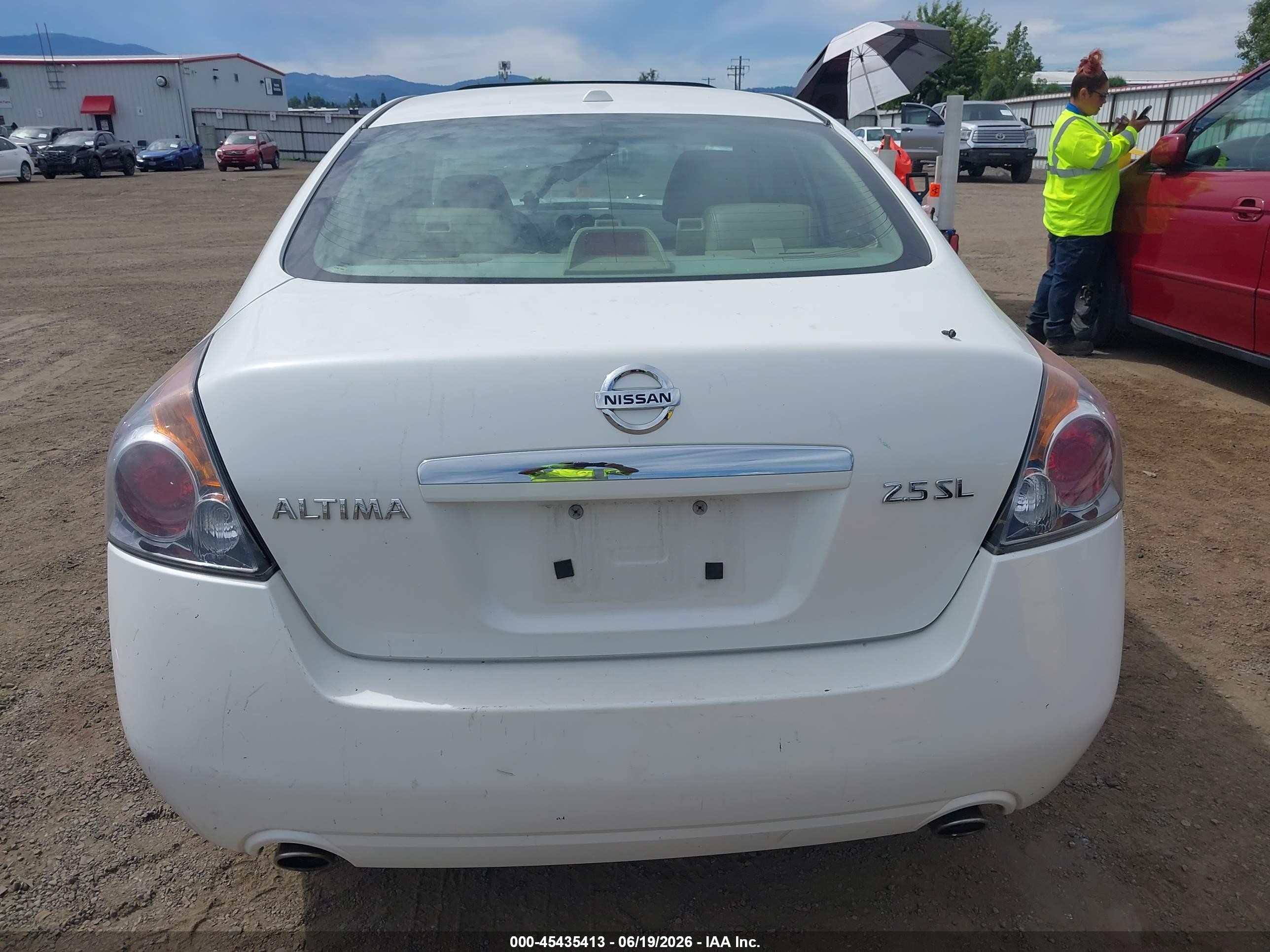 2008 Nissan Altima 2.5 Sl White vin: 1N4AL21E78N443090