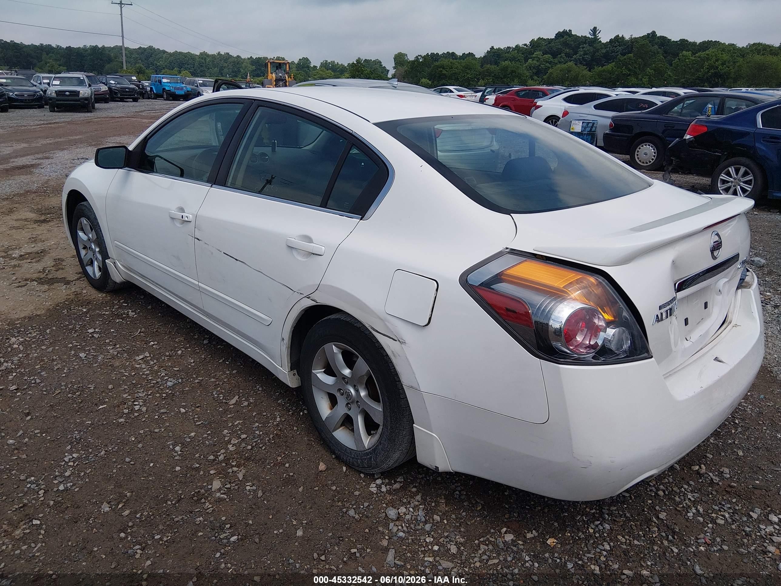 2008 Nissan Altima 2.5 Sl White vin: 1N4AL21E78N463341