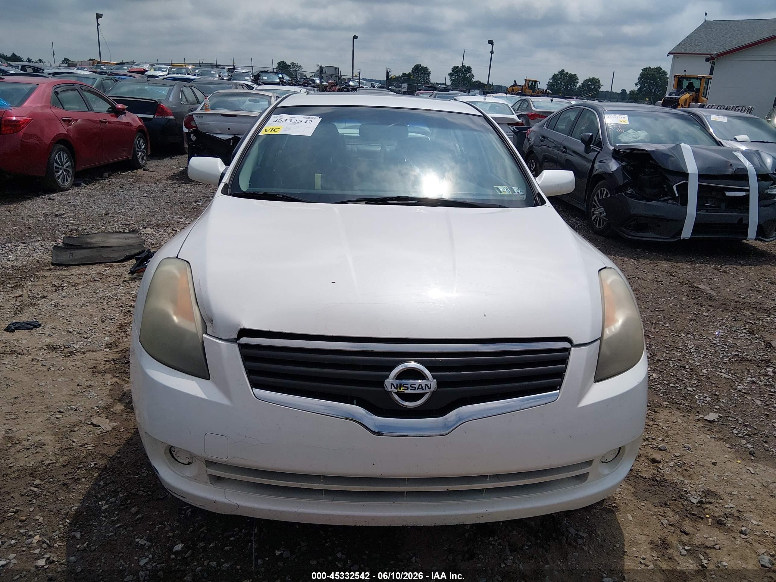 2008 Nissan Altima 2.5 Sl White vin: 1N4AL21E78N463341