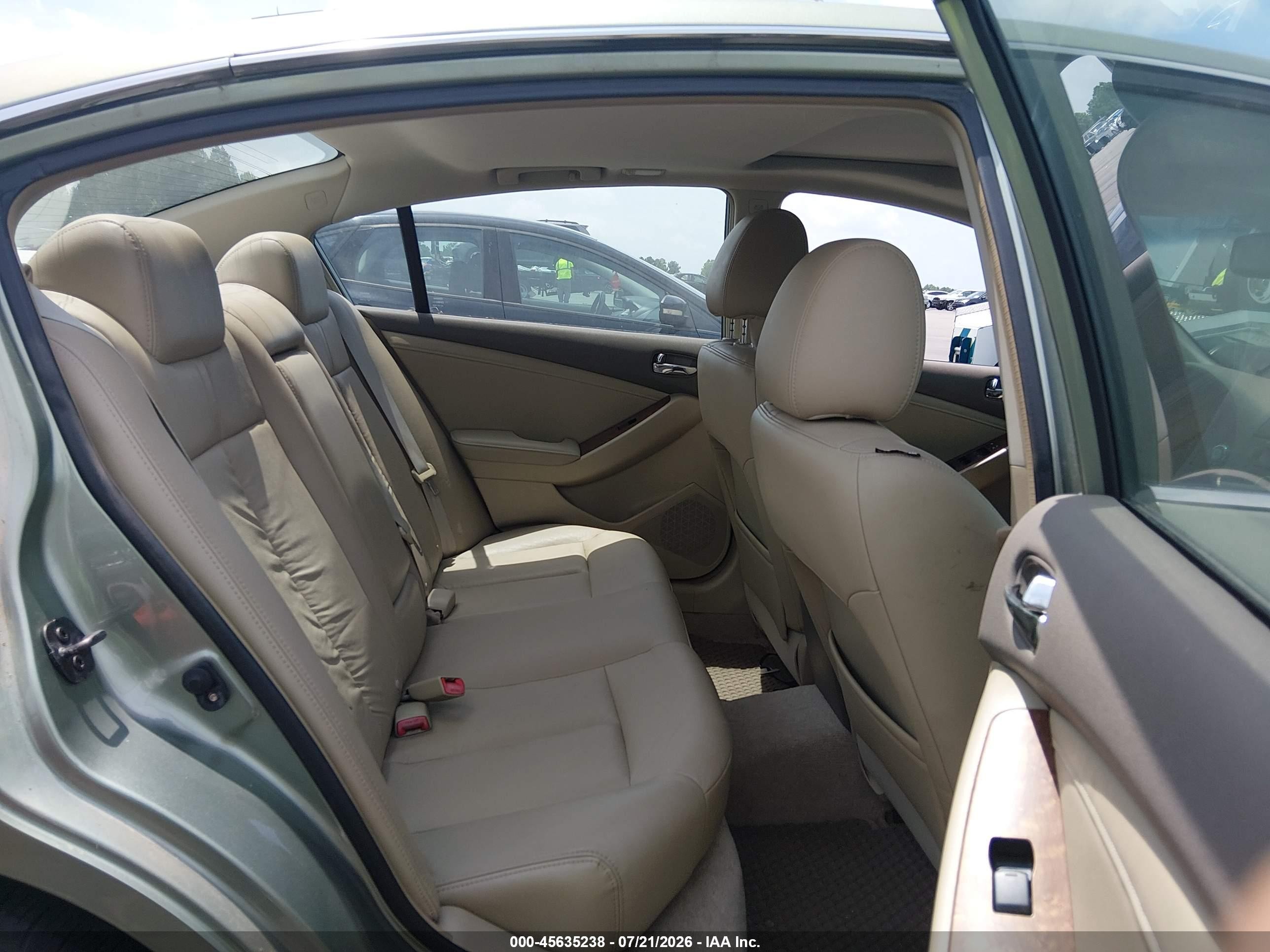 2008 Nissan Altima 2.5 Sl Green vin: 1N4AL21E78N471875