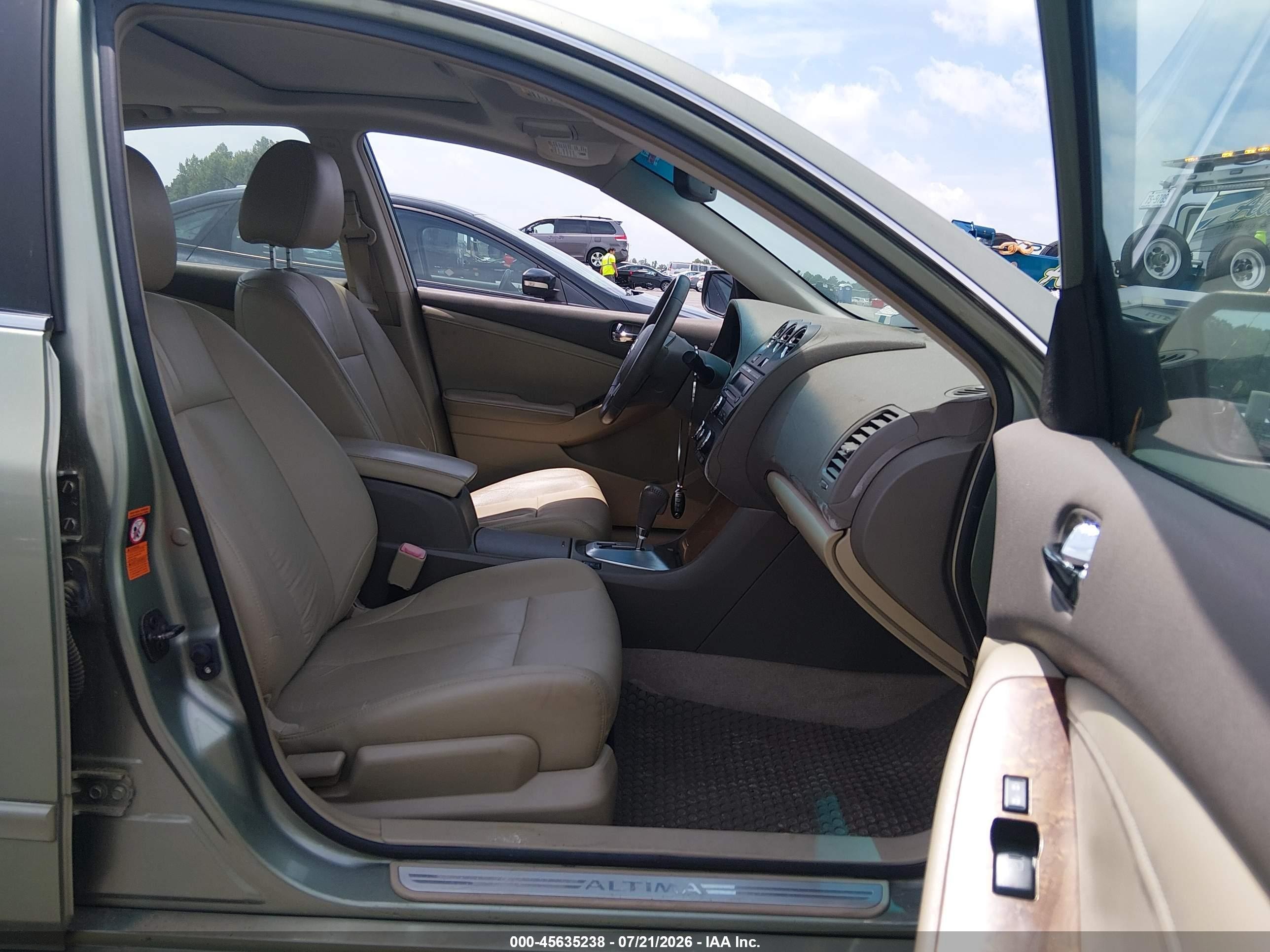 2008 Nissan Altima 2.5 Sl Green vin: 1N4AL21E78N471875