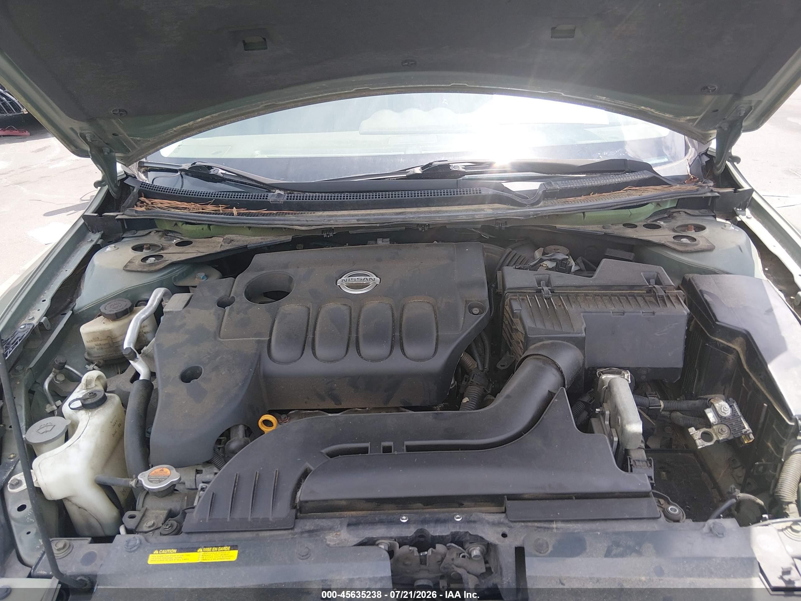 2008 Nissan Altima 2.5 Sl Green vin: 1N4AL21E78N471875