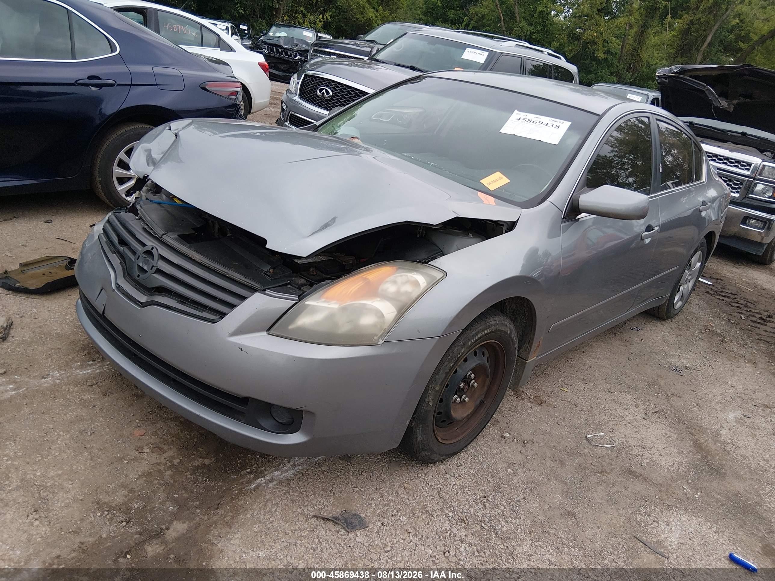2008 Nissan Altima 2.5 S Gray vin: 1N4AL21E78N494377